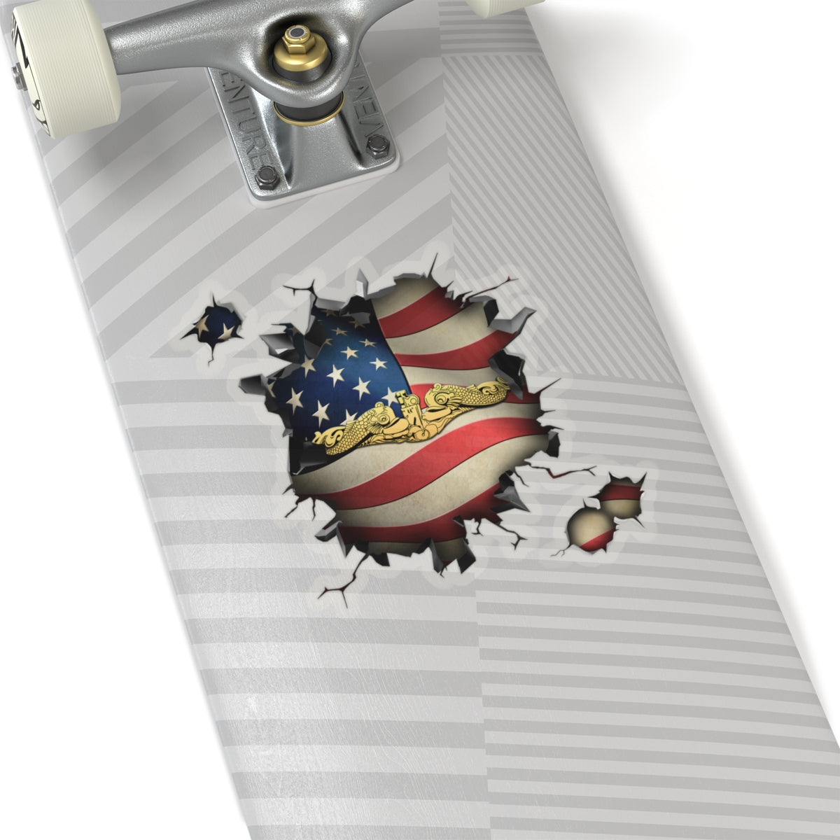 US Navy Submarine Officer 3D Break Effect Stickers