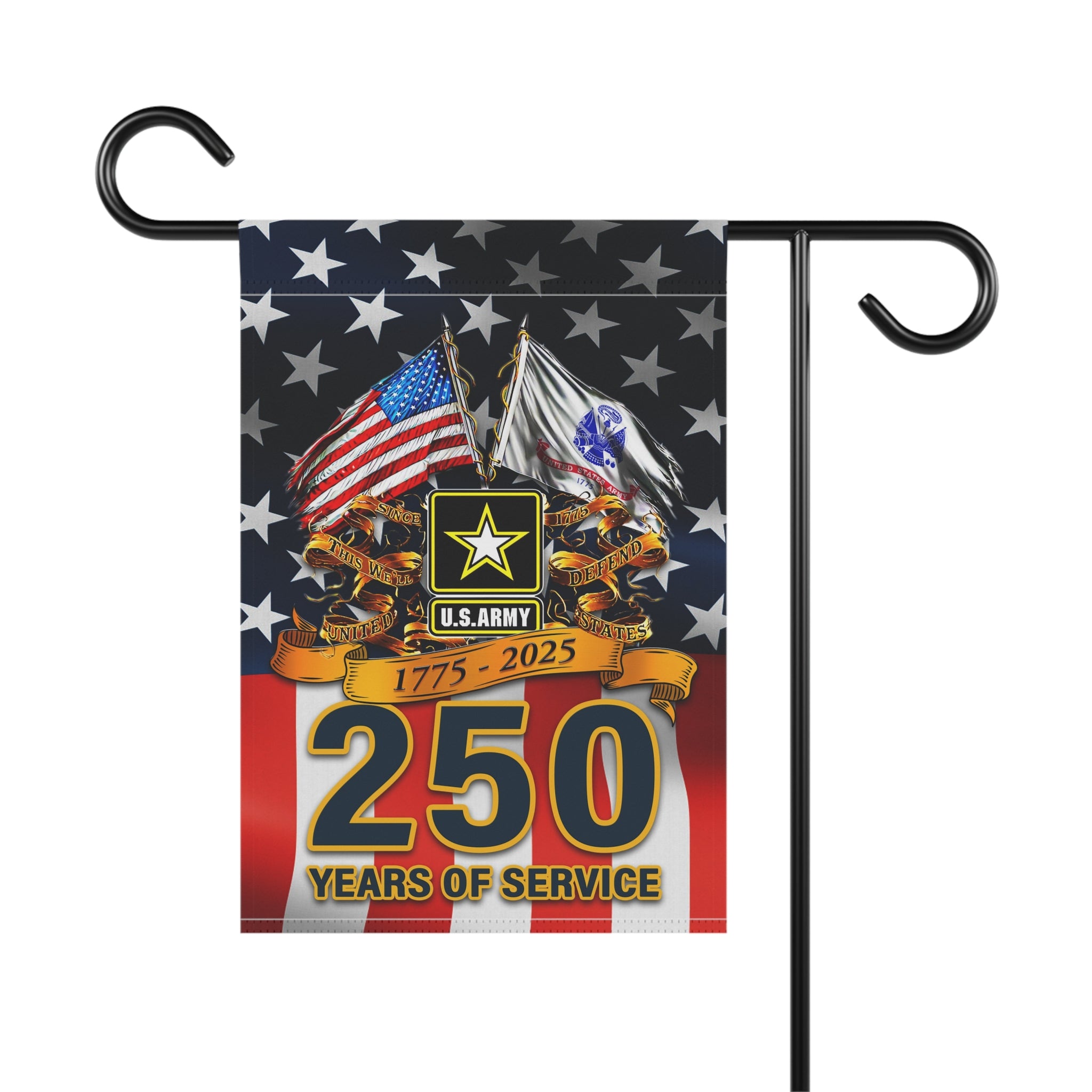 US Army 250 Years Of Service 1775 - 2025 Garden Flag Twin-Side Printing