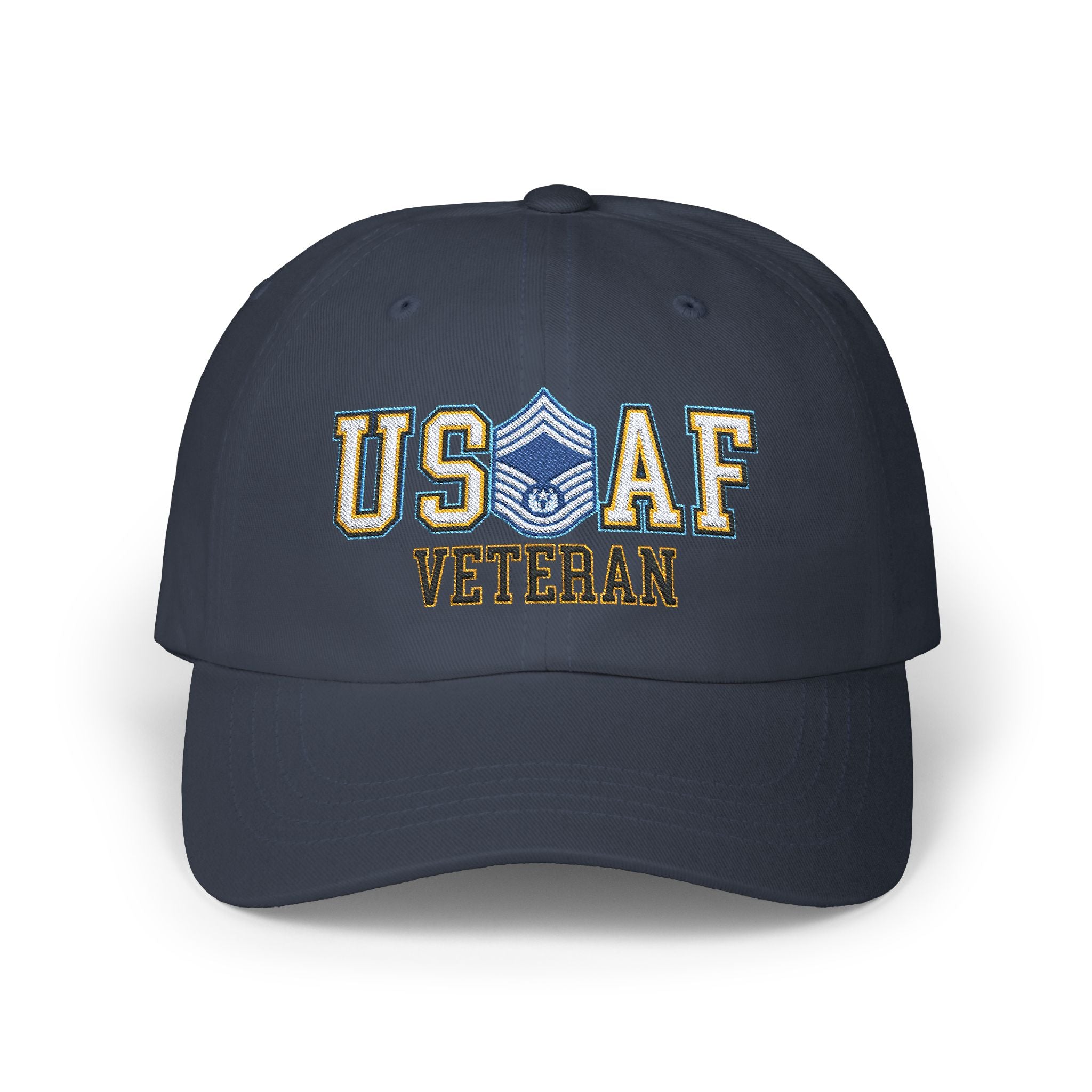 US Air Force E-9 Chief Master Sergeant CMSgt Veteran Embroidered Classic Dad Cap