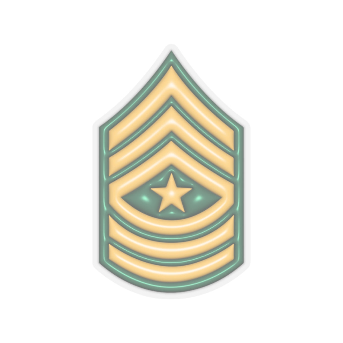 US Army E-9 Sergeant Major E9 SGM Noncommissioned Officer 3D Effect Stickers