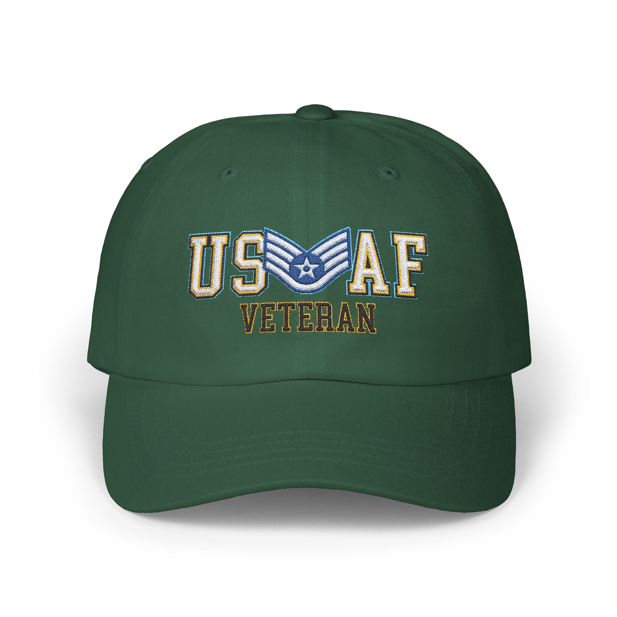 US Air Force E-5 Staff Sergeant SSgt Veteran Embroidered Classic Dad Cap