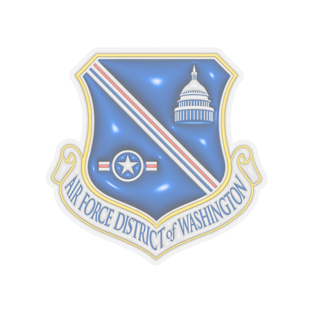 US Air Force District of Washington 3D Effect Stickers