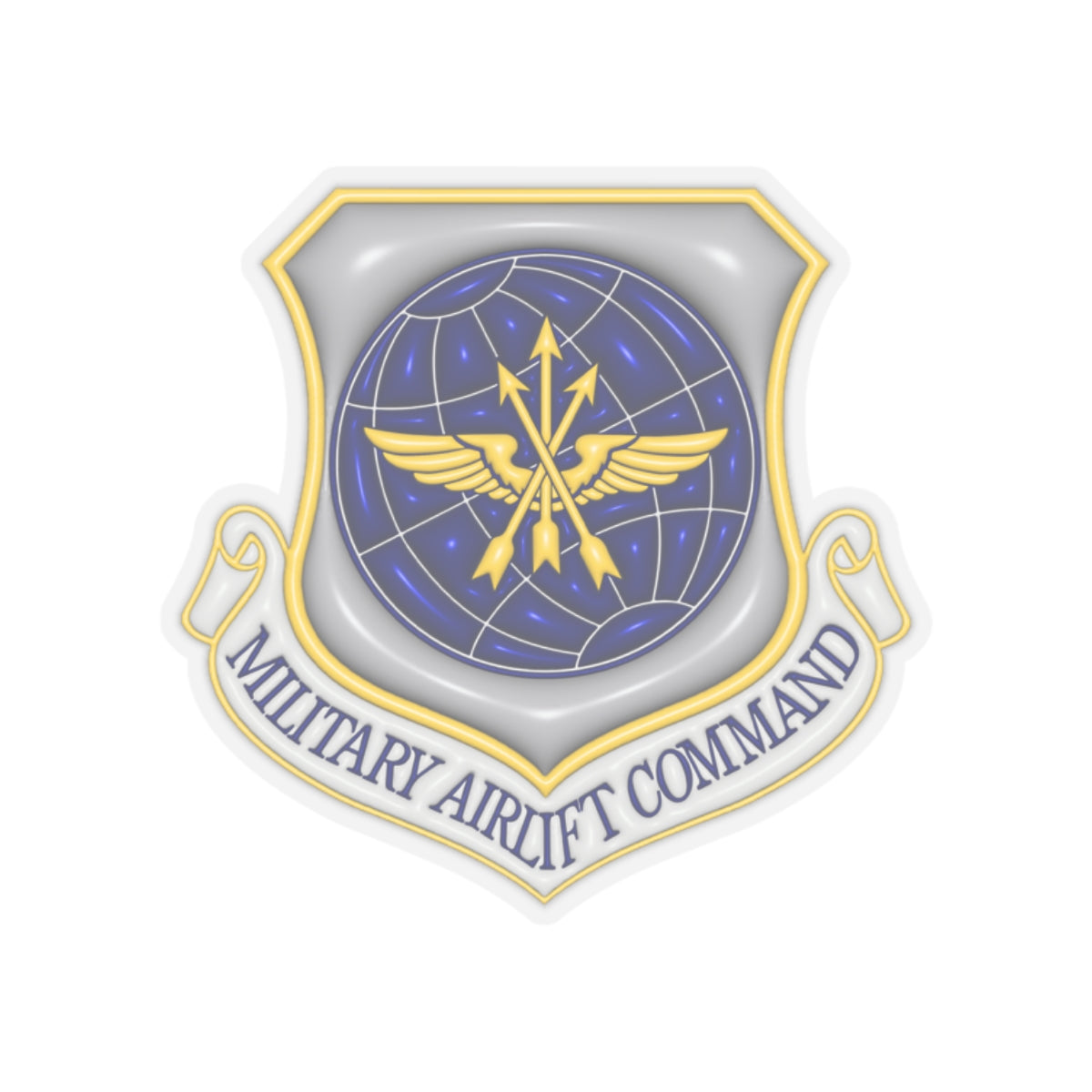 US Air Force Military Airlift Command 3D Effect Stickers