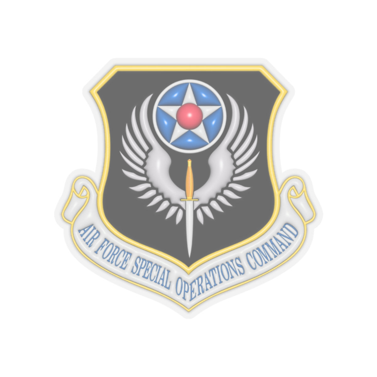 US Air Force Special Operations Command 3D Effect Stickers