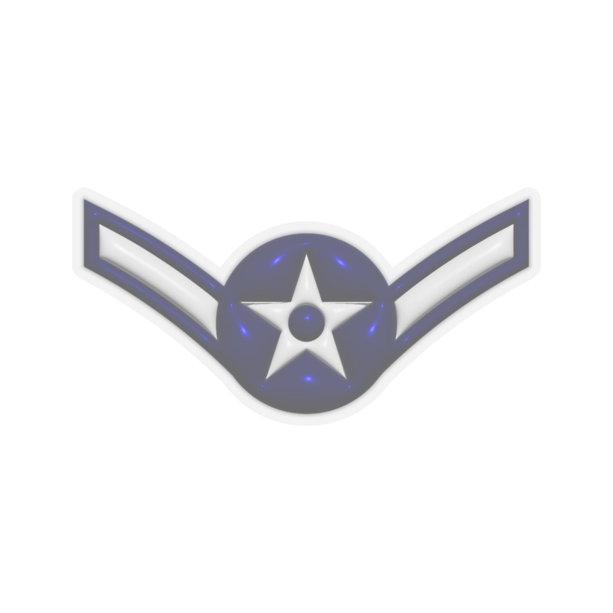 US Air Force E-2 Airman Amn 3D Effect Stickers