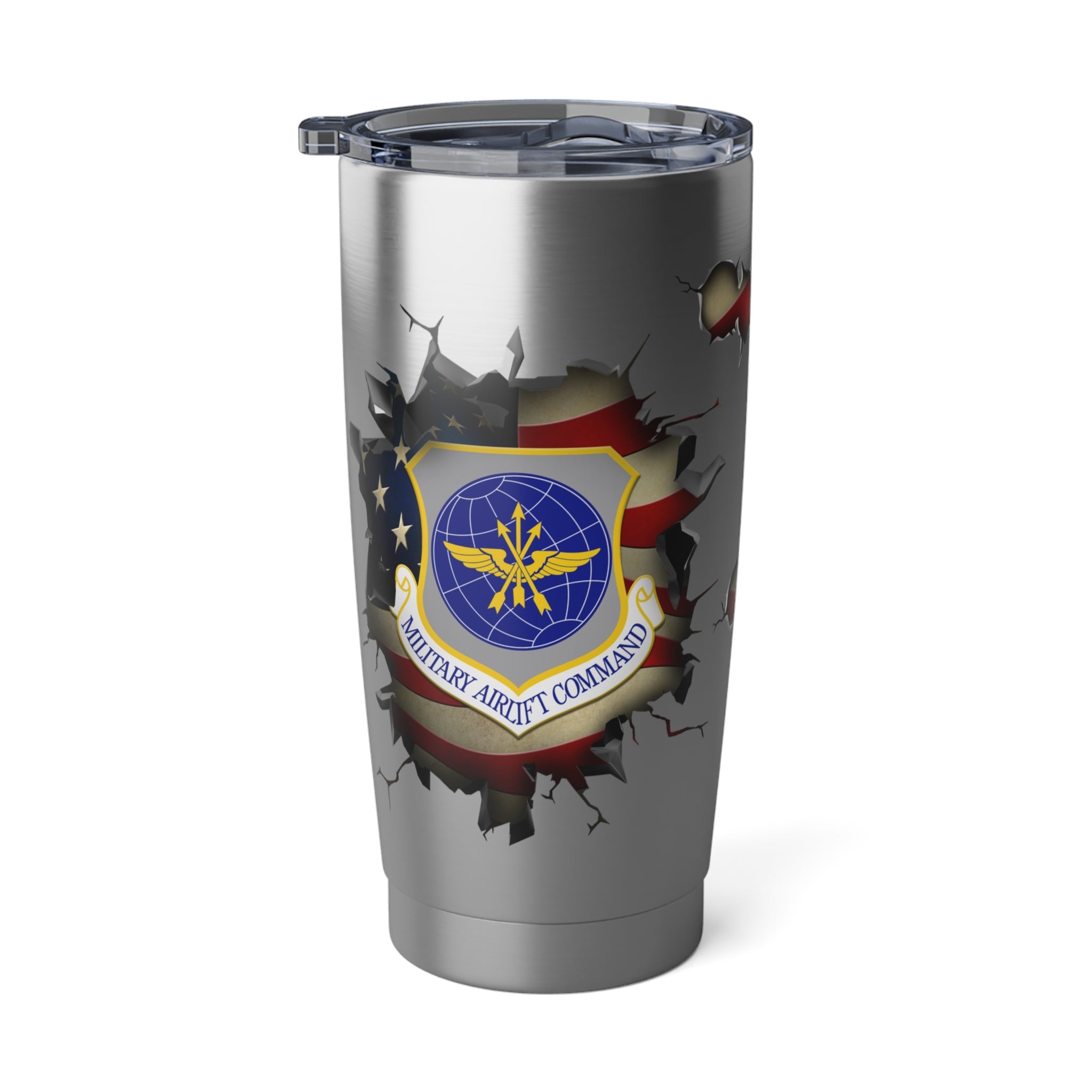 US Military Airlift Command 3D Break Effect Vagabond 20oz Tumbler