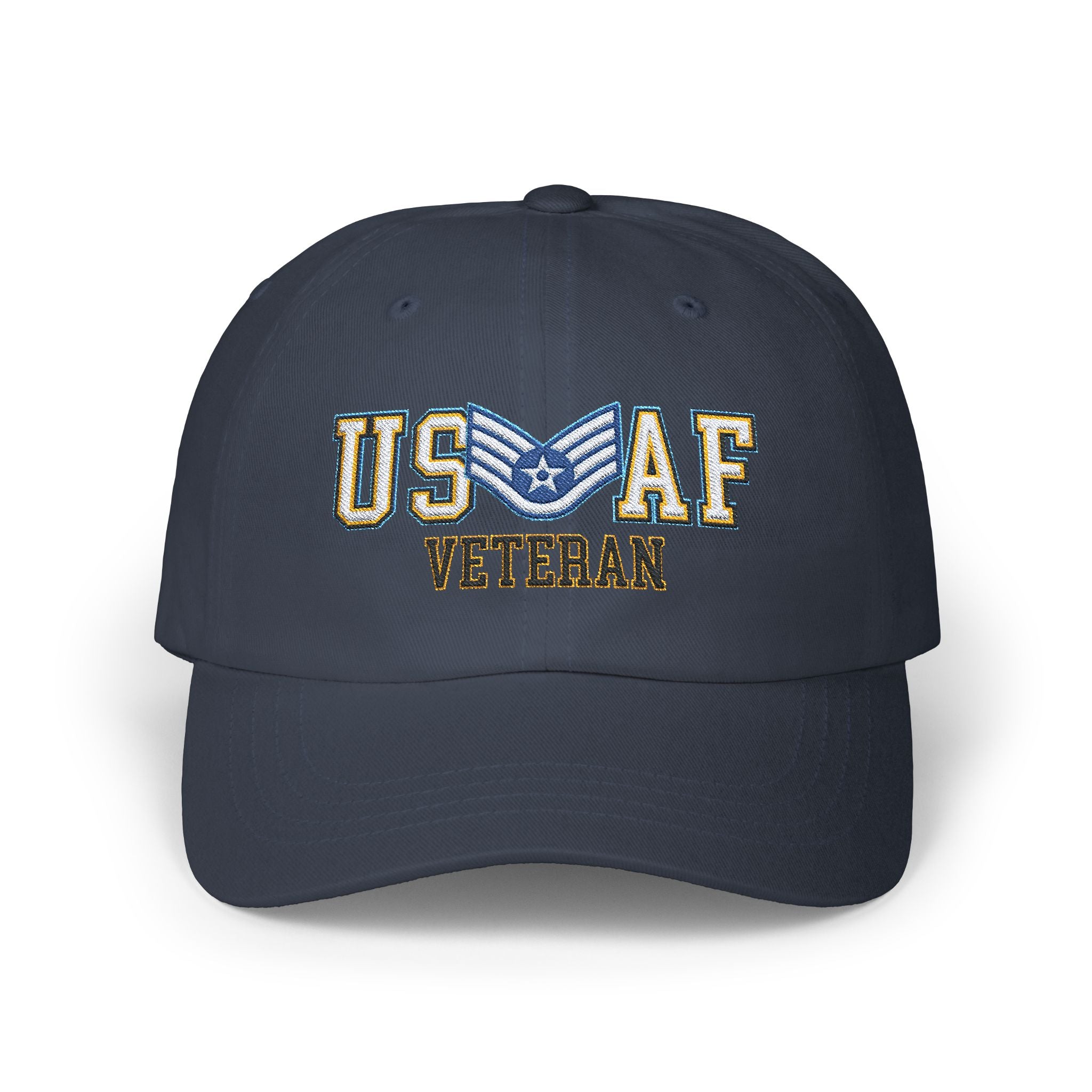 US Air Force E-5 Staff Sergeant SSgt Veteran Embroidered Classic Dad Cap