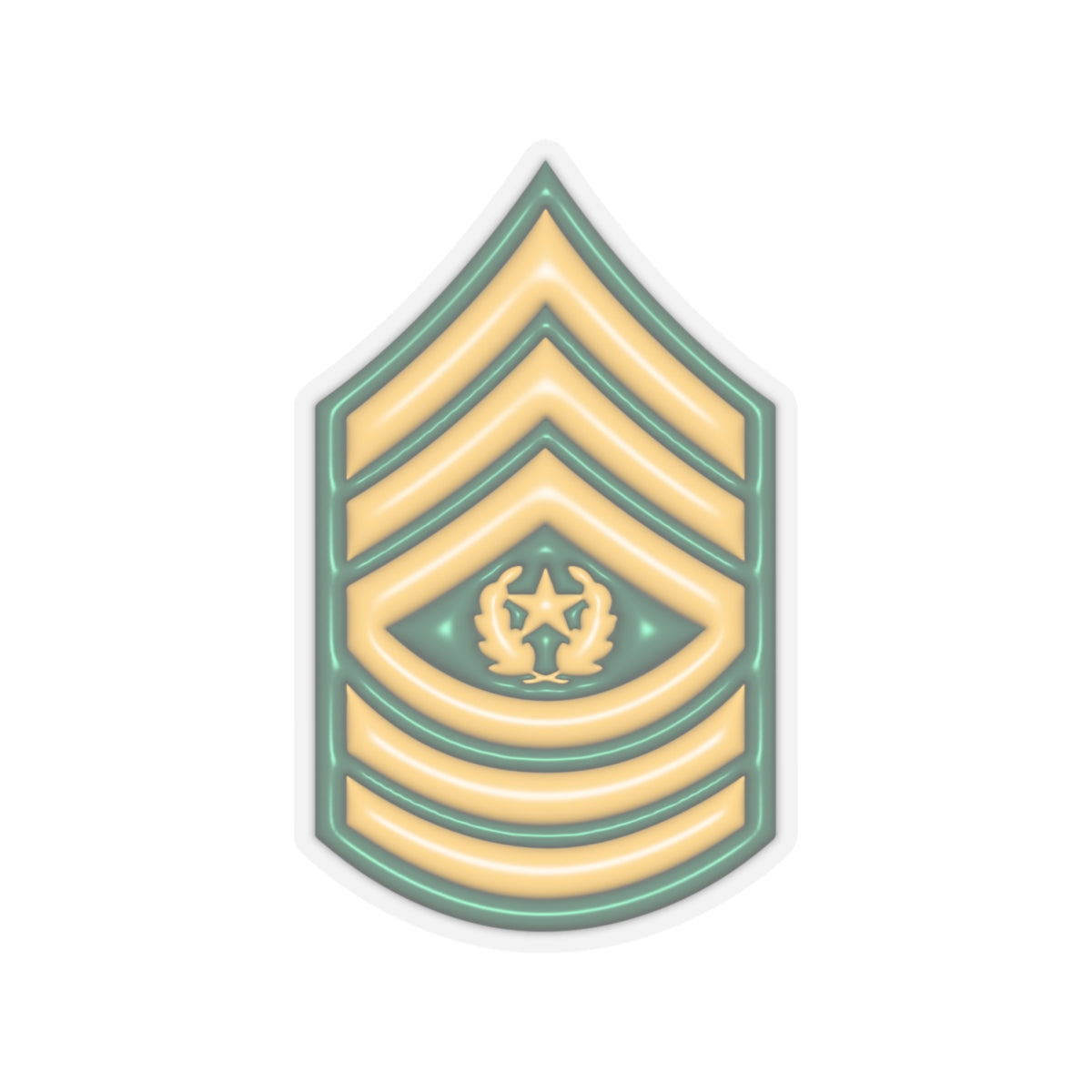 US Army E-9 Command Sergeant Major E9 CSM Noncommissioned Officer 3D Effect Stickers