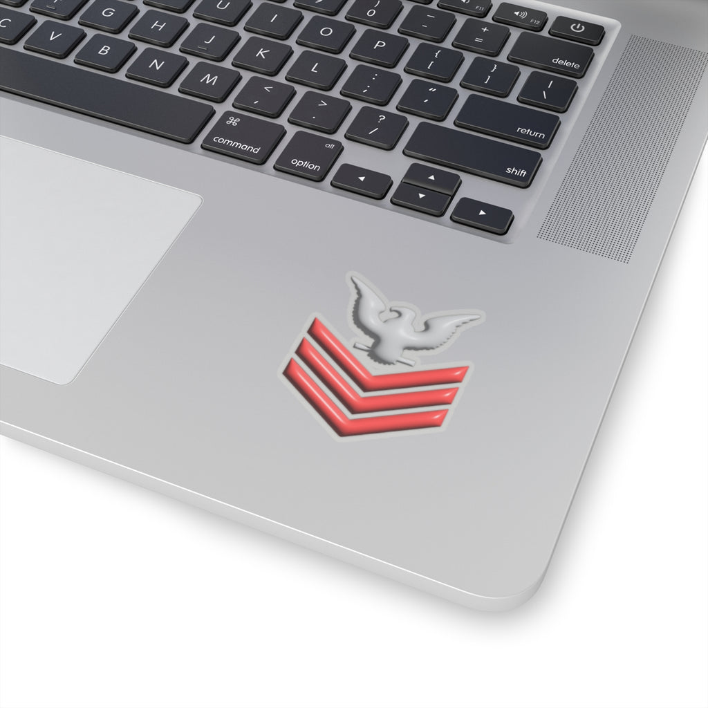 US Navy E-6 Red Stripe 3D Effect Stickers