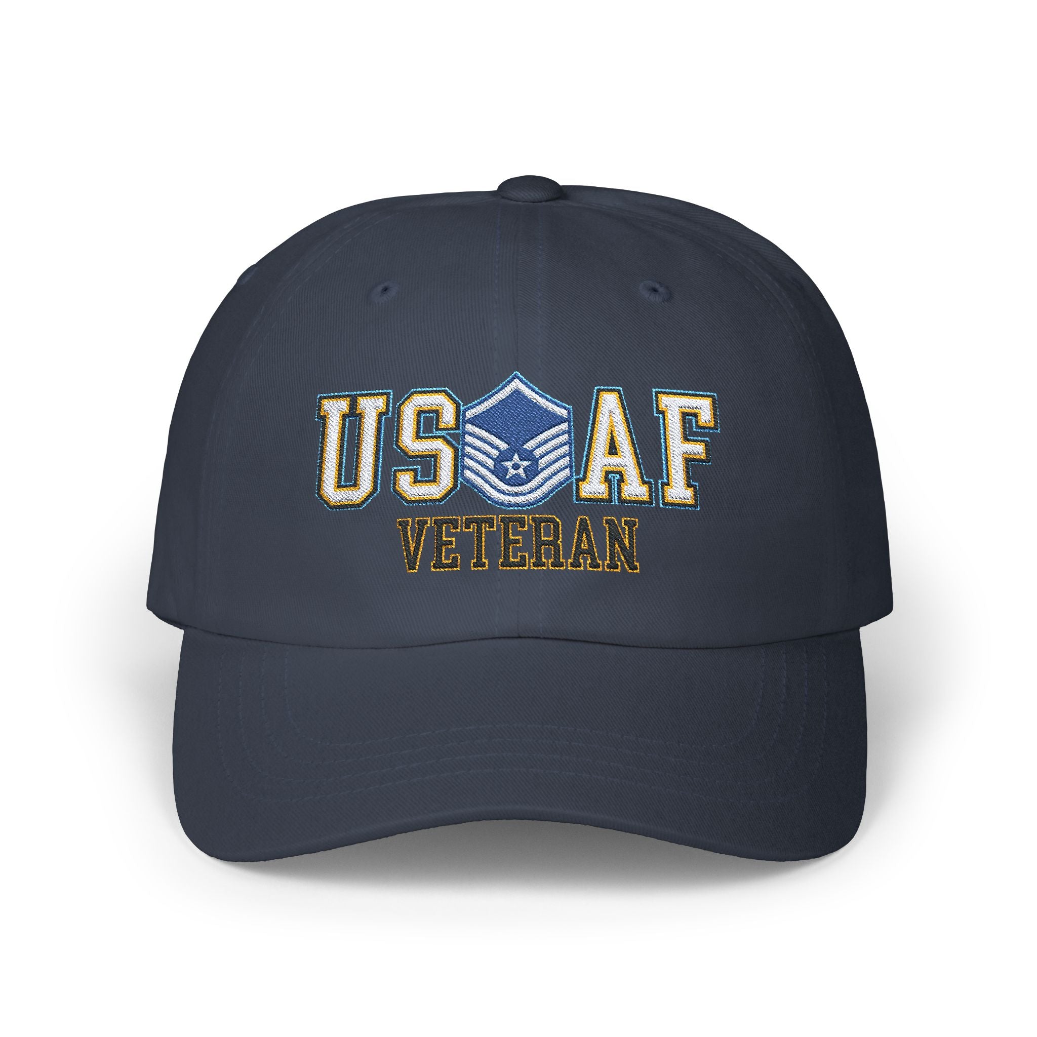 US Air Force E-7 Master Sergeant MSgt Veteran Embroidered Classic Dad Cap