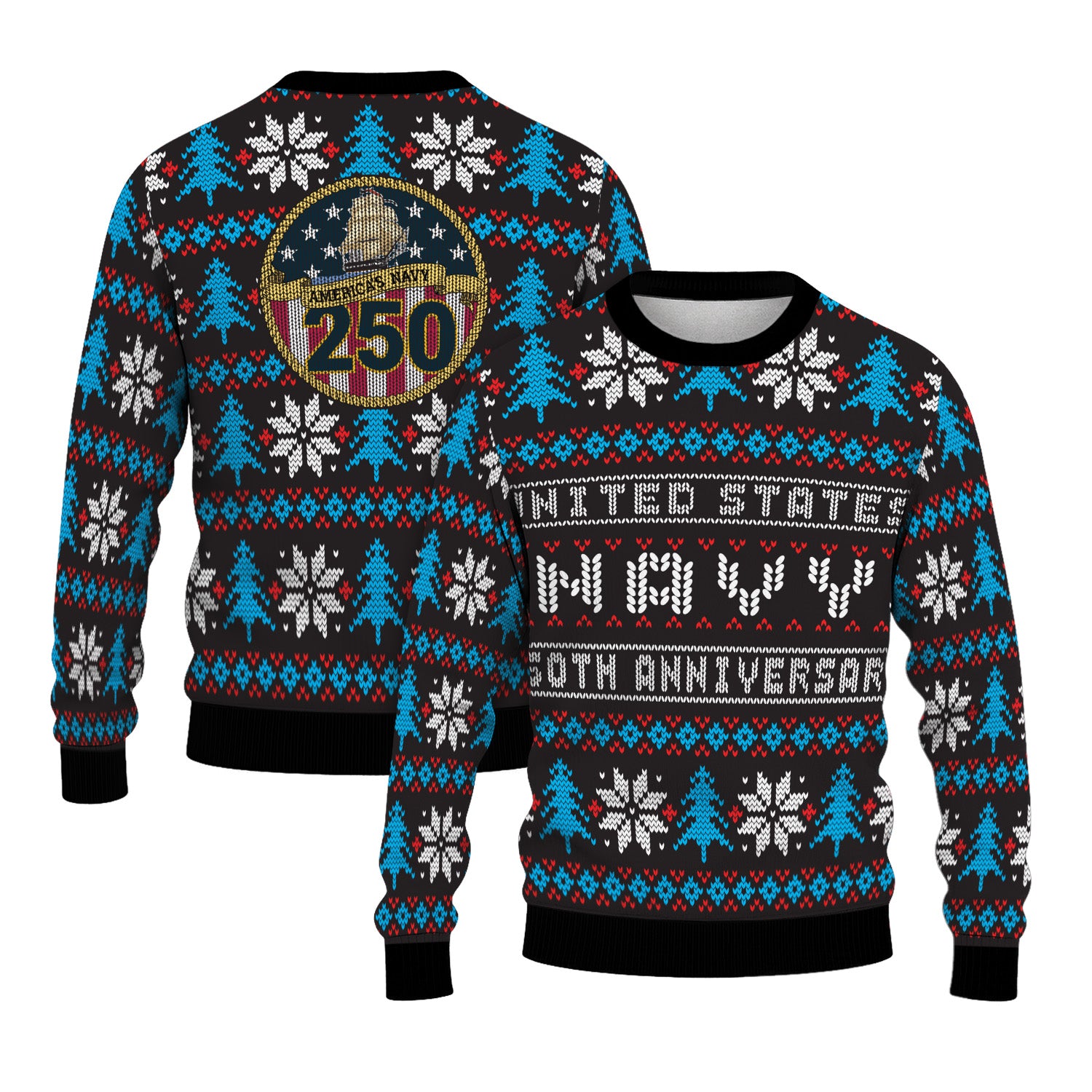 America's Navy 250 Ugly Christmas Sweater for Women Men