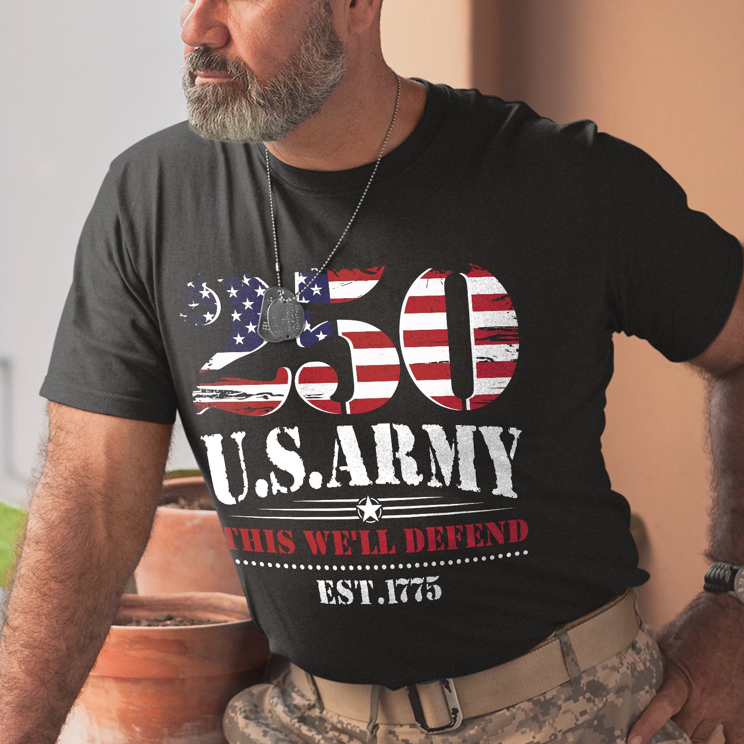 US ARMY 250 This We'll Defend Est 1775 Front T-Shirt