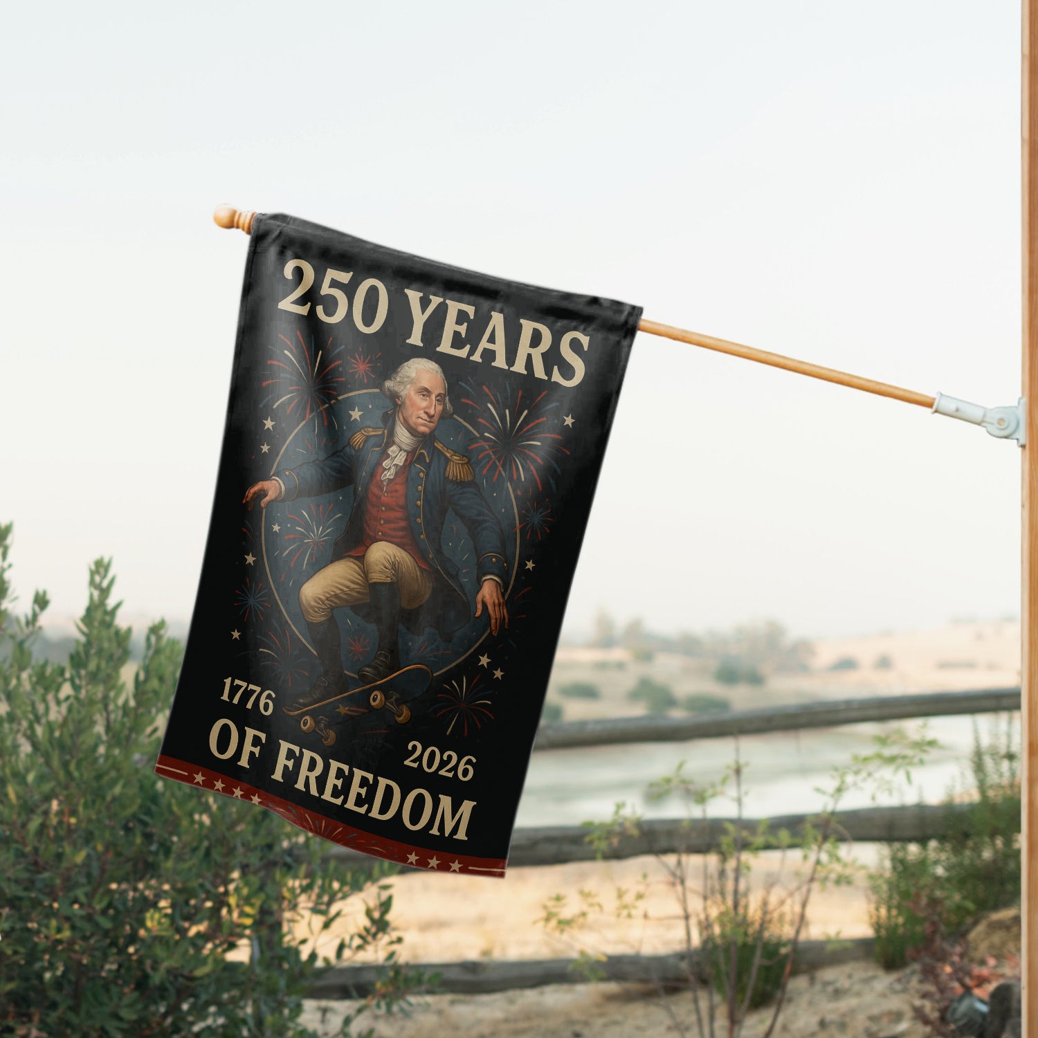 250 Years Of Freedom House Flag 28''x40'' Twin-Side Printing