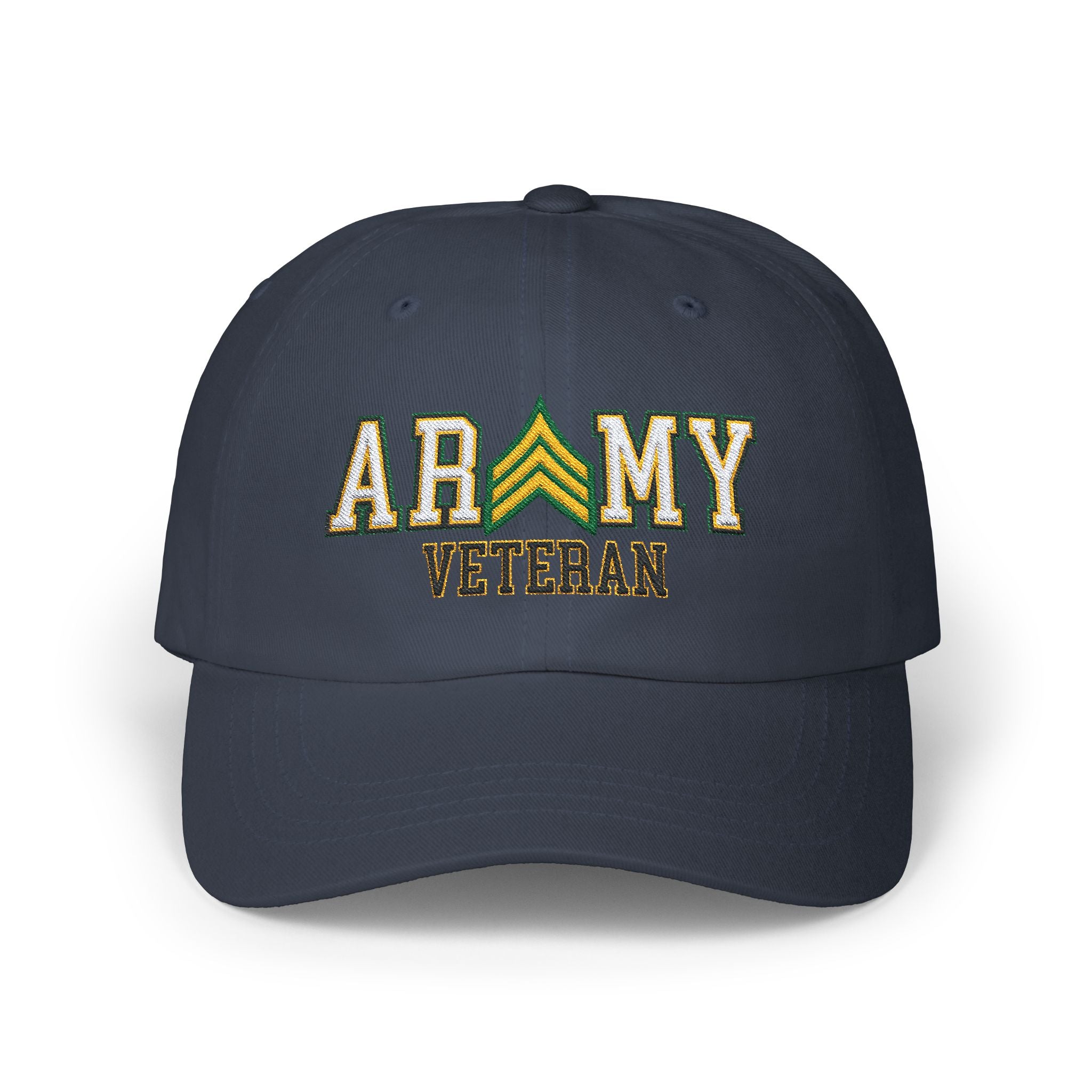 US Army E-5 Sergeant E5 SGT Noncommissioned Officer Veteran Embroidered Classic Dad Cap