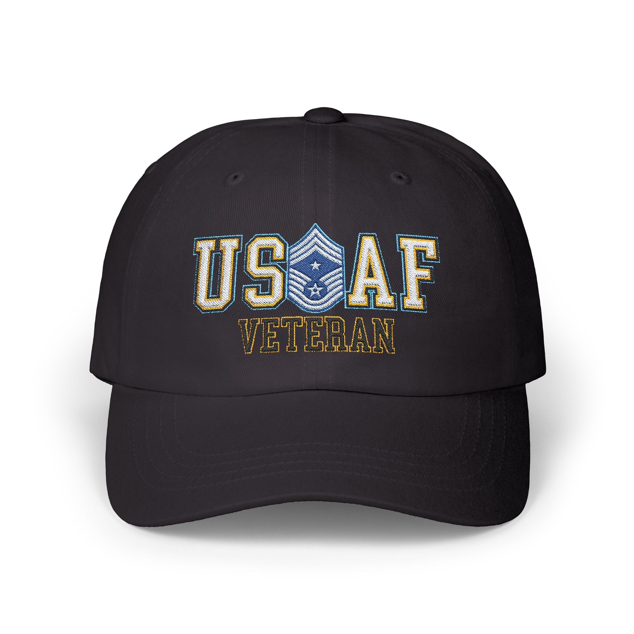 US Air Force E-9 Command Chief Master Sergeant CCM Veteran Embroidered Classic Dad Cap