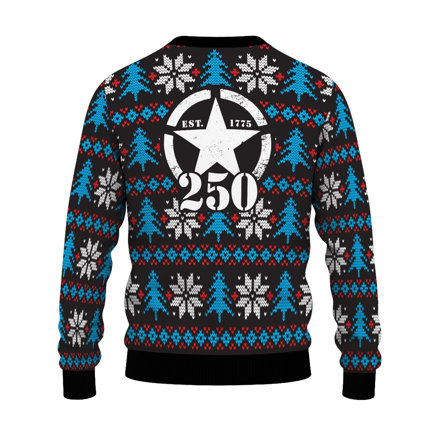 US Army 250th Anniversary Ugly Christmas Sweater for Women Men