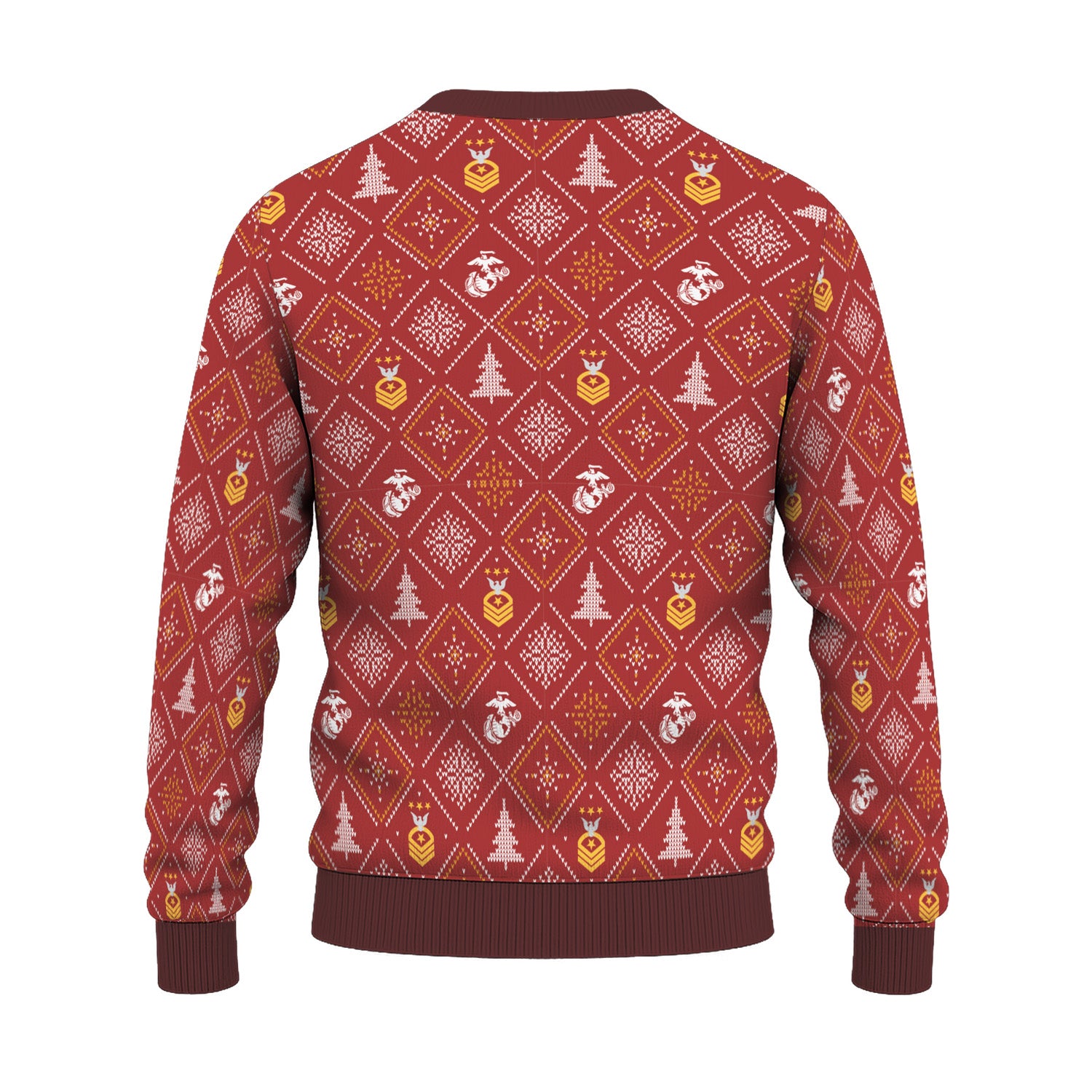 Custom Ranks USMC Ugly Christmas Sweater for Women Men TUST03
