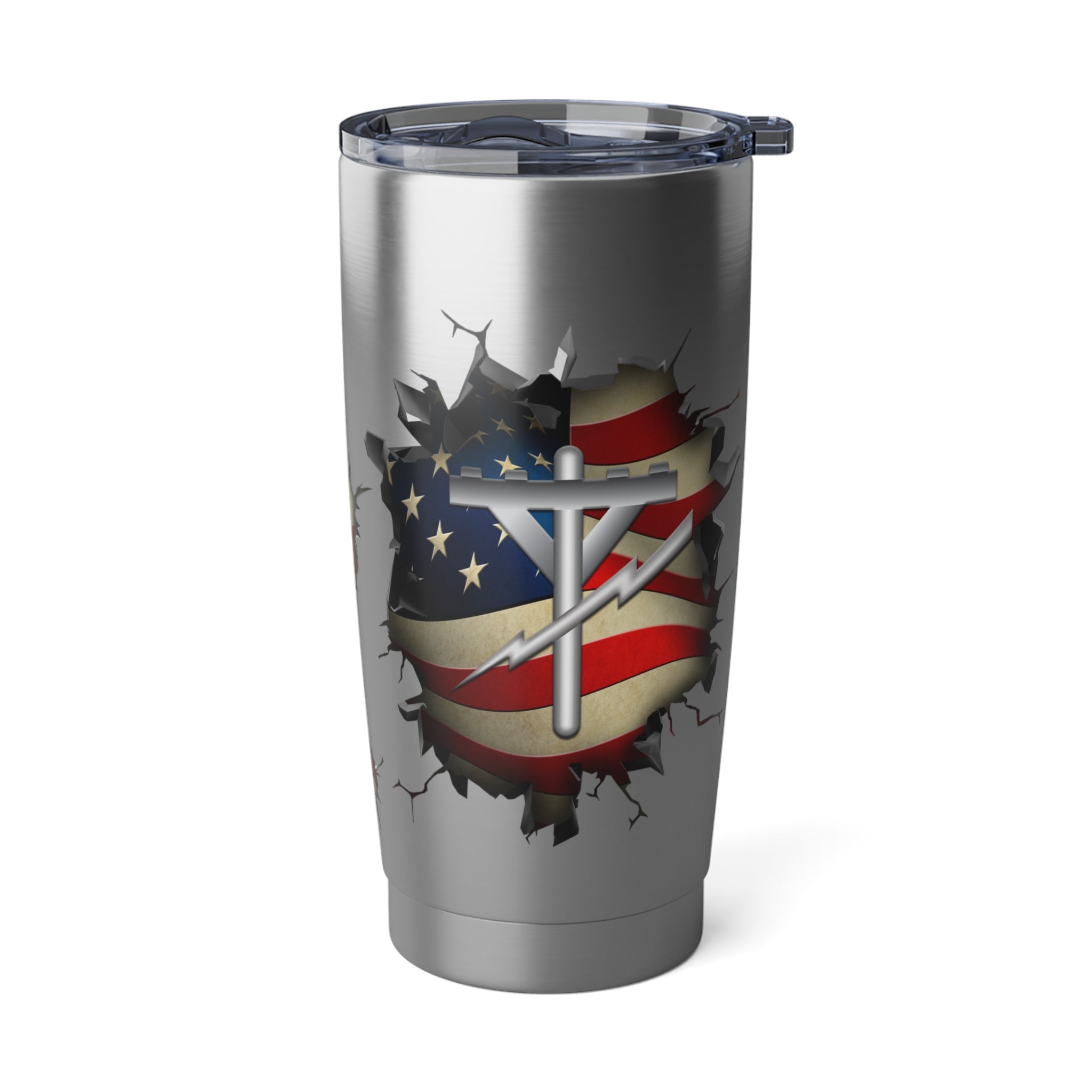 US Navy Construction Electrician Navy CE 3D Break Effect Vagabond 20oz Tumbler