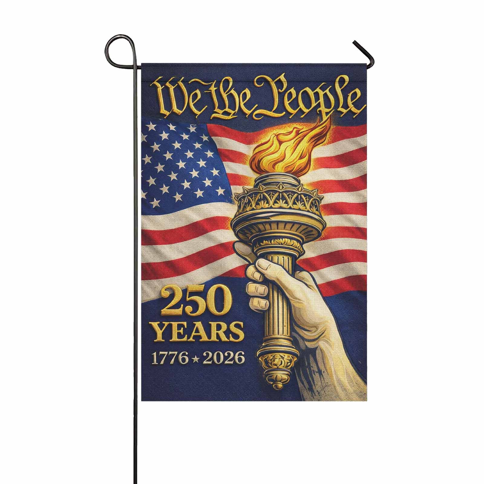 America 250 We The People Garden Flag Patriotic Independence Decor