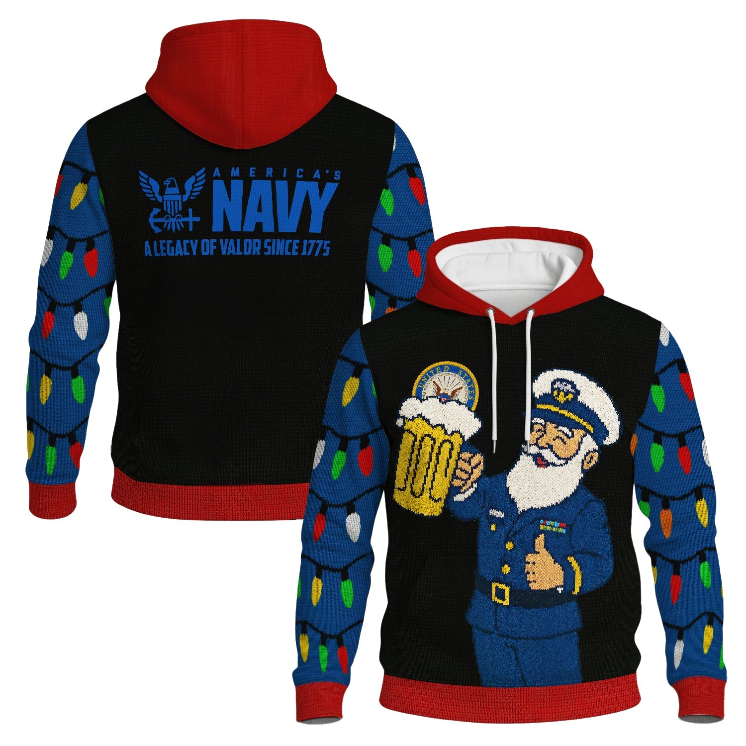 US Navy 3D All Over Print Hoodie