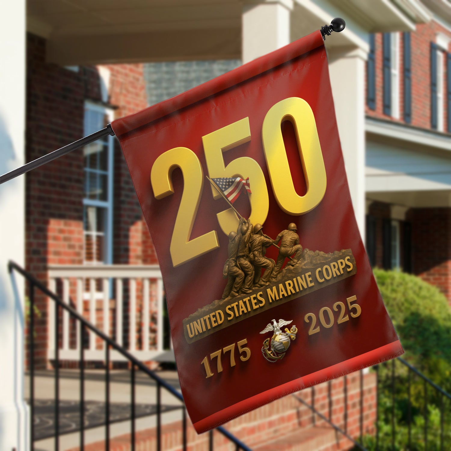 MARlNE 1775 - 2025 House Flag 28" x 40" Twin-Side Printing