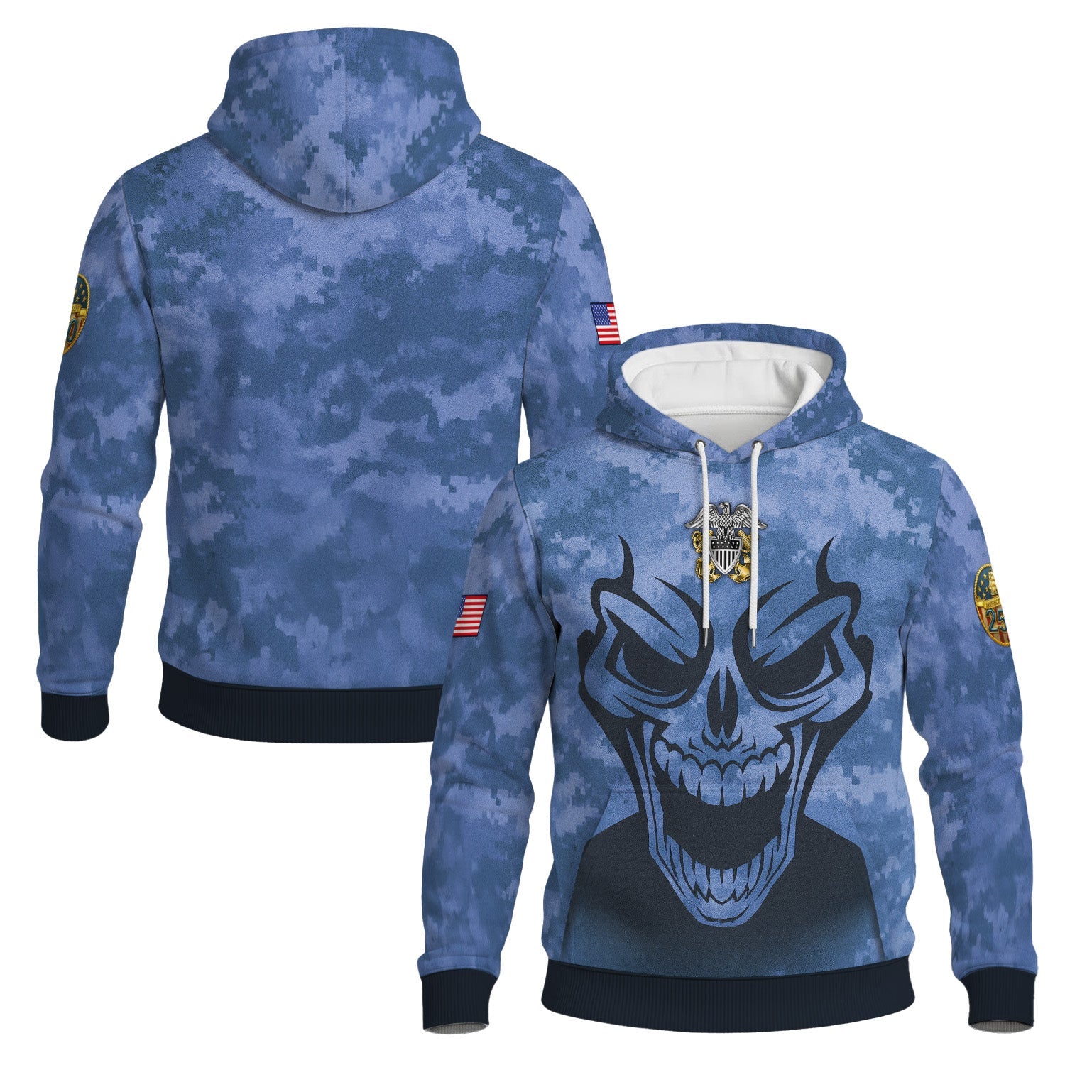 Personalized US Navy 3D All Over Print Hoodie TH3D03