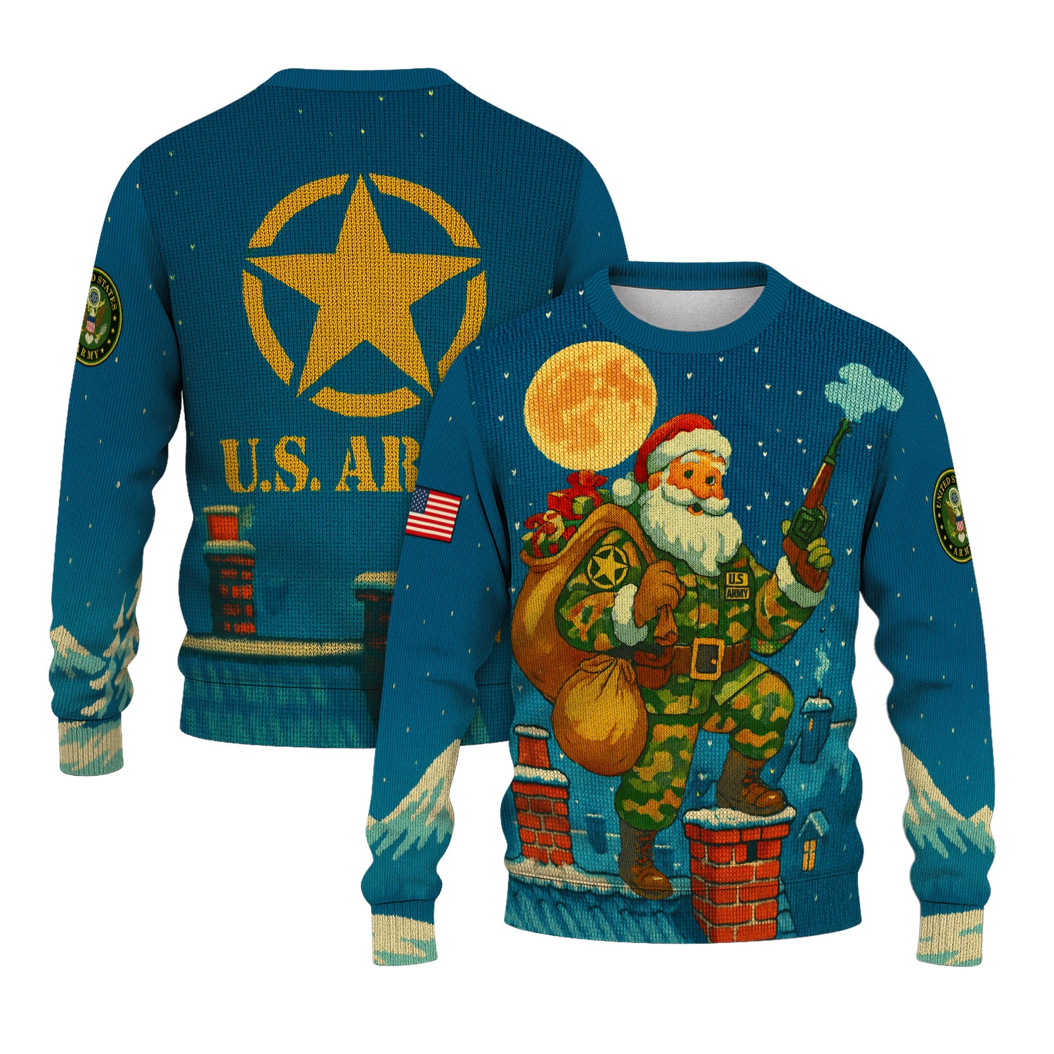 US Army Ugly Christmas Sweater