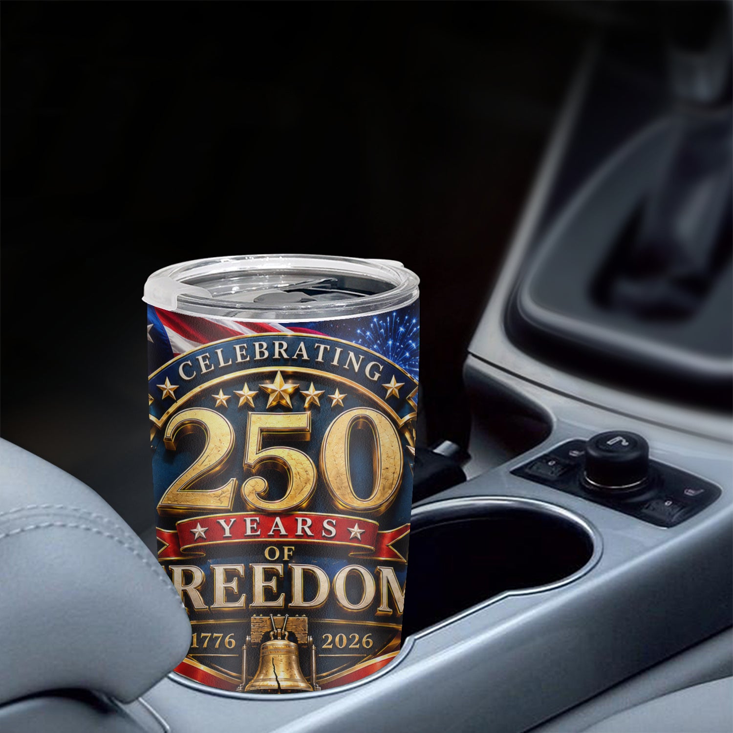 America 250 Years of Freedom 20oz Tumbler Patriotic Eagle Gift