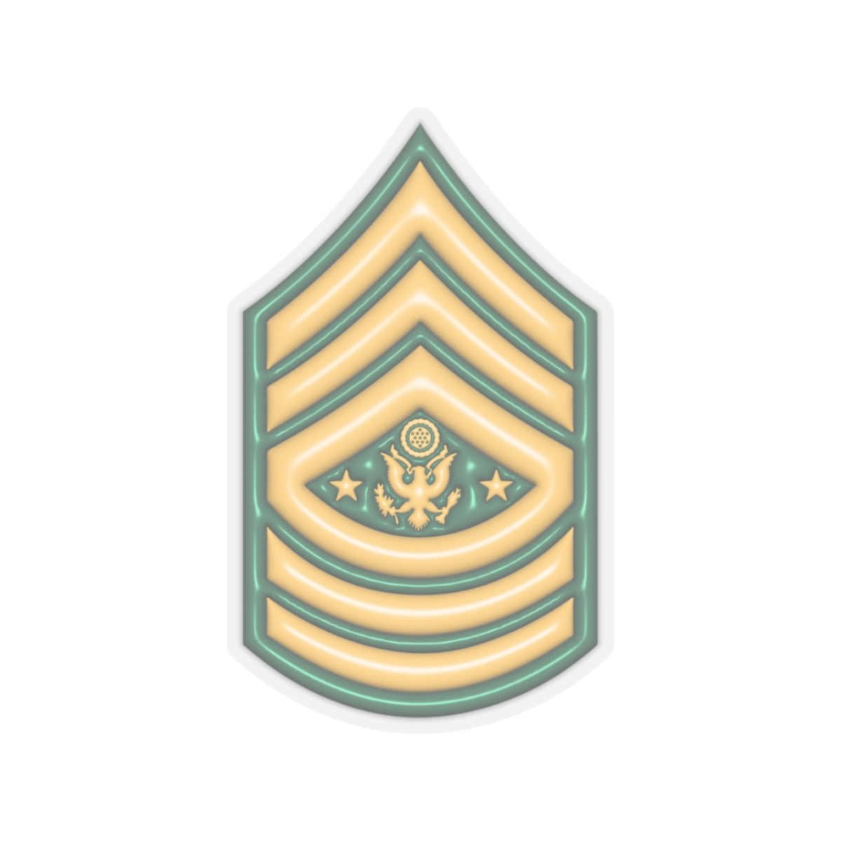 US Army E-9 Sergeant Major of the Army E9 SMA Noncommissioned Officer 3D Effect Stickers