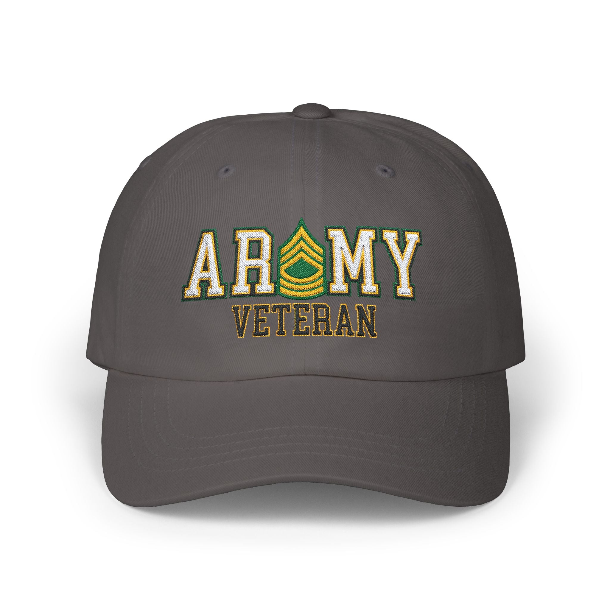 US Army E-8 Master Sergeant E8 MSG Noncommissioned Officer Veteran Embroidered Classic Dad Cap