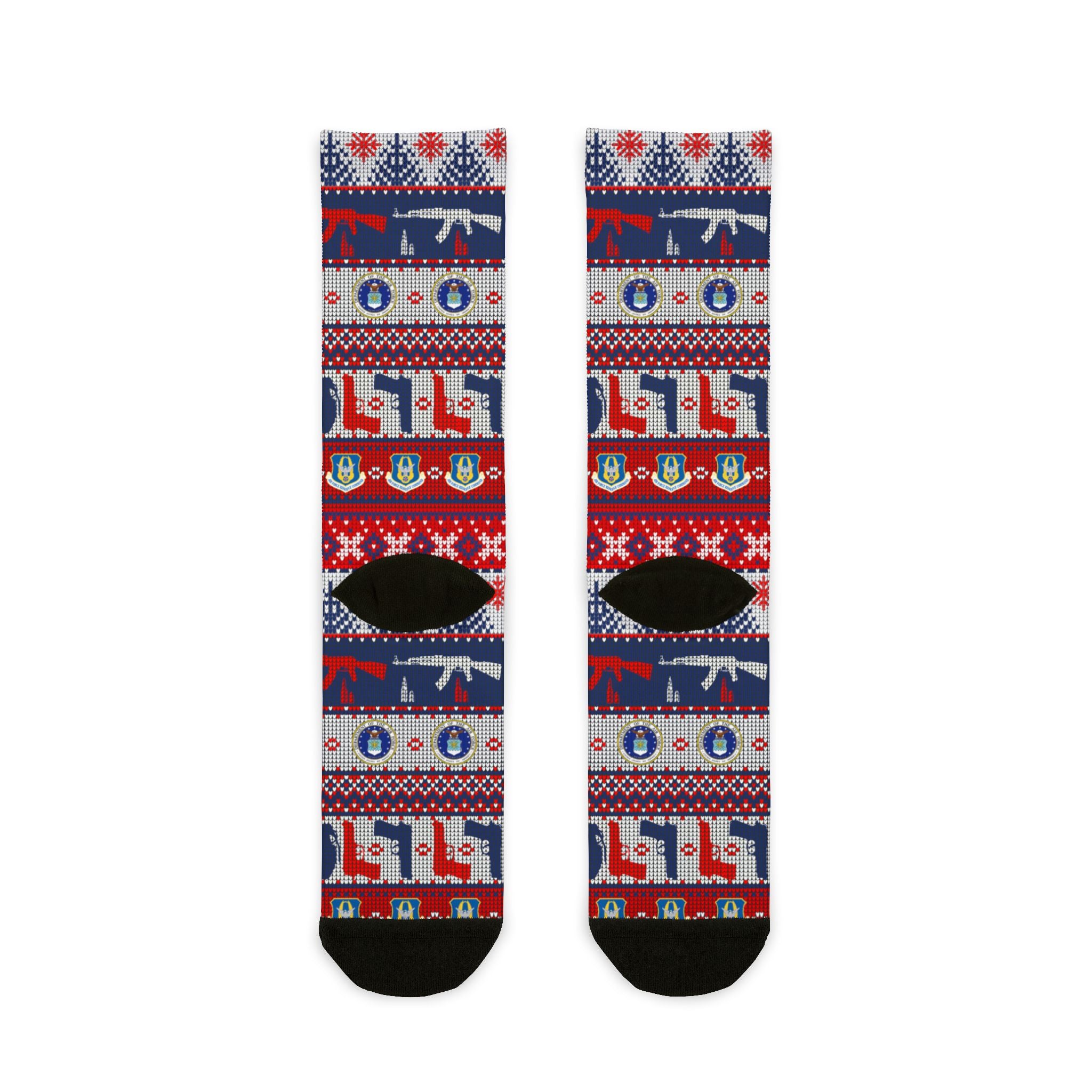 Custom US Military Ranks/Insignia All Over Prints Sublimation Crew Socks JSK01