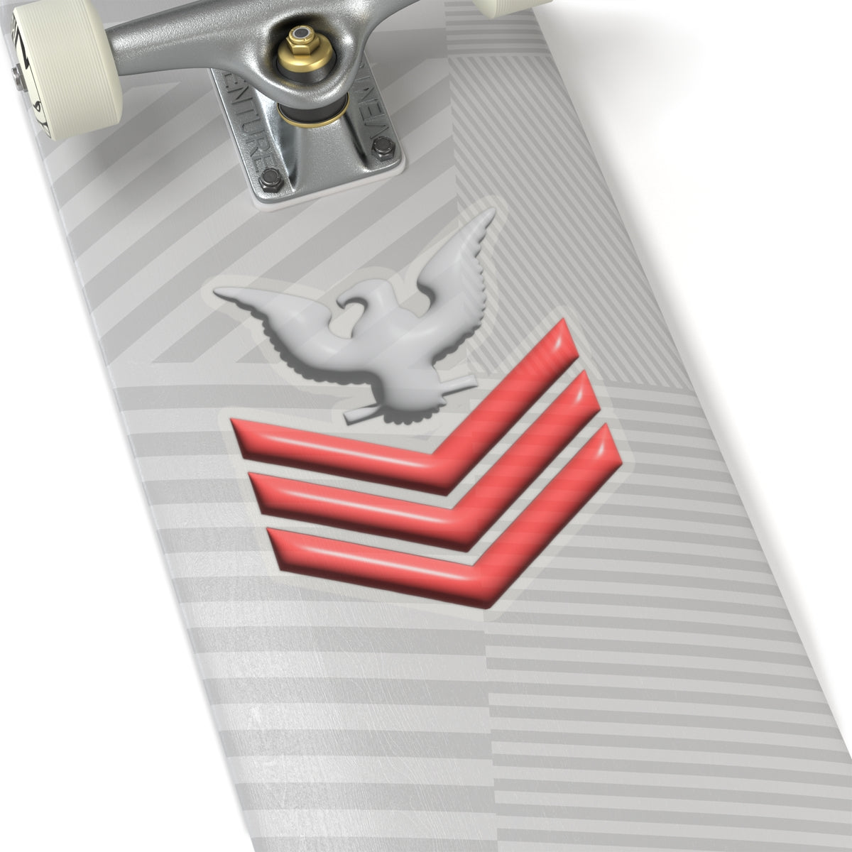 US Navy E-6 Red Stripe 3D Effect Stickers