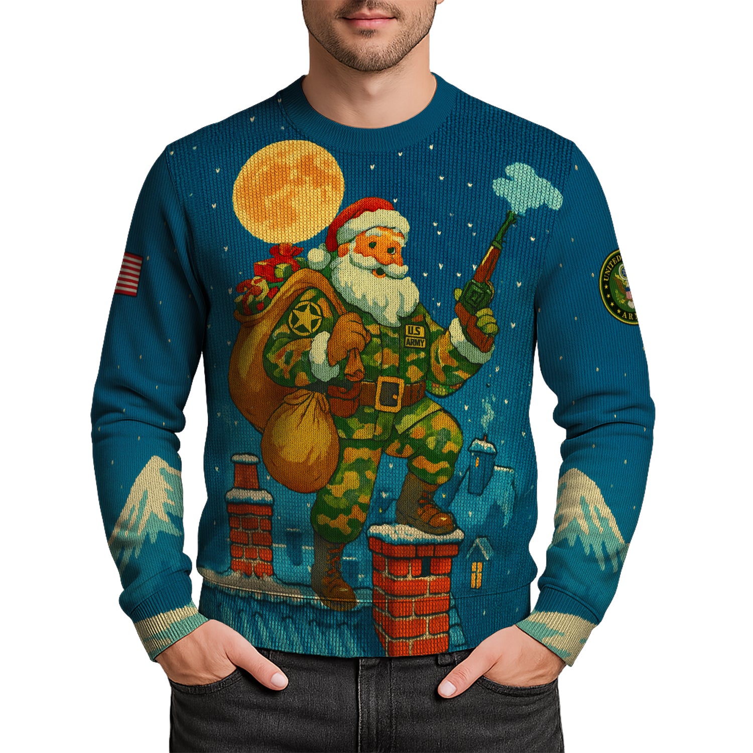 US Army Ugly Christmas Sweater