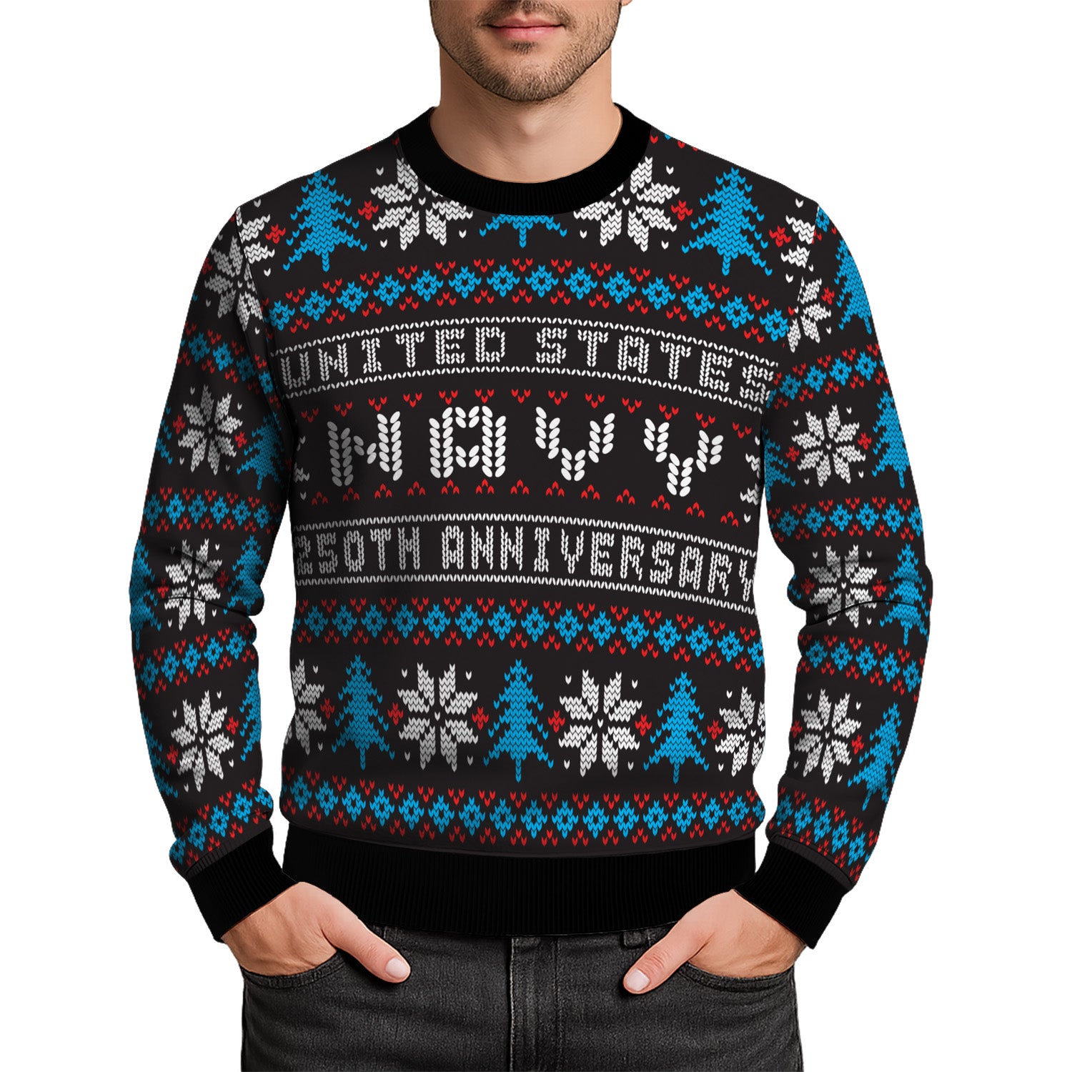 America's Navy 250 Ugly Christmas Sweater for Women Men