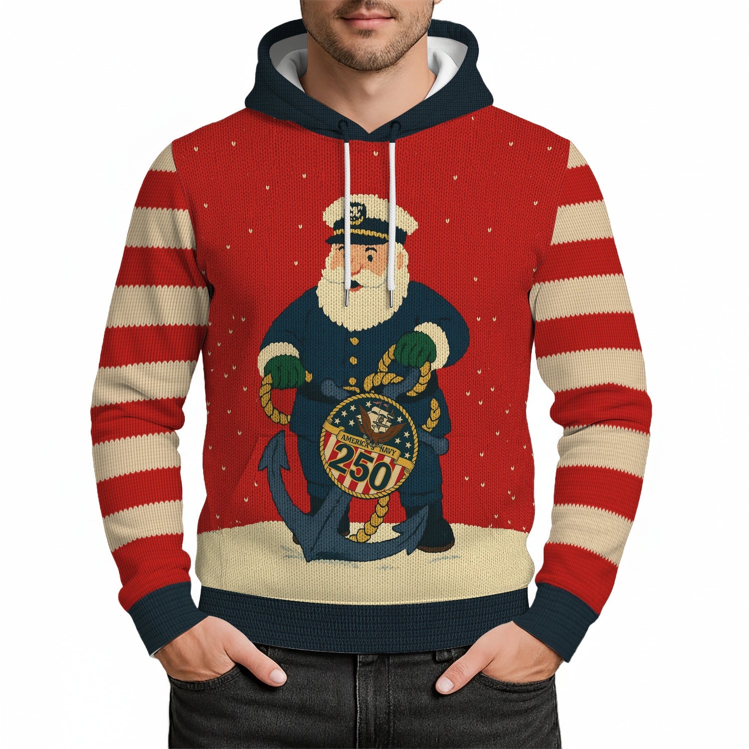 Honoring US Navy 250 Hoodie 3D All Over Print