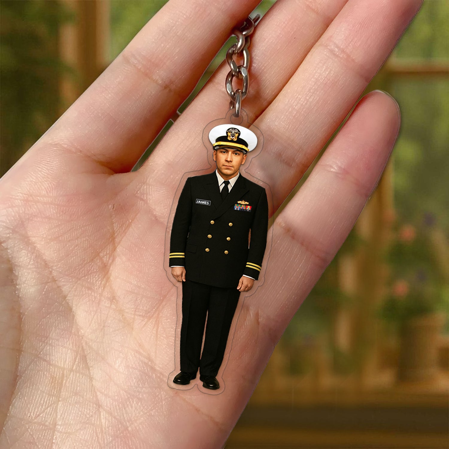 Personalized US Navy Custom Figure Acrylic Keychain
