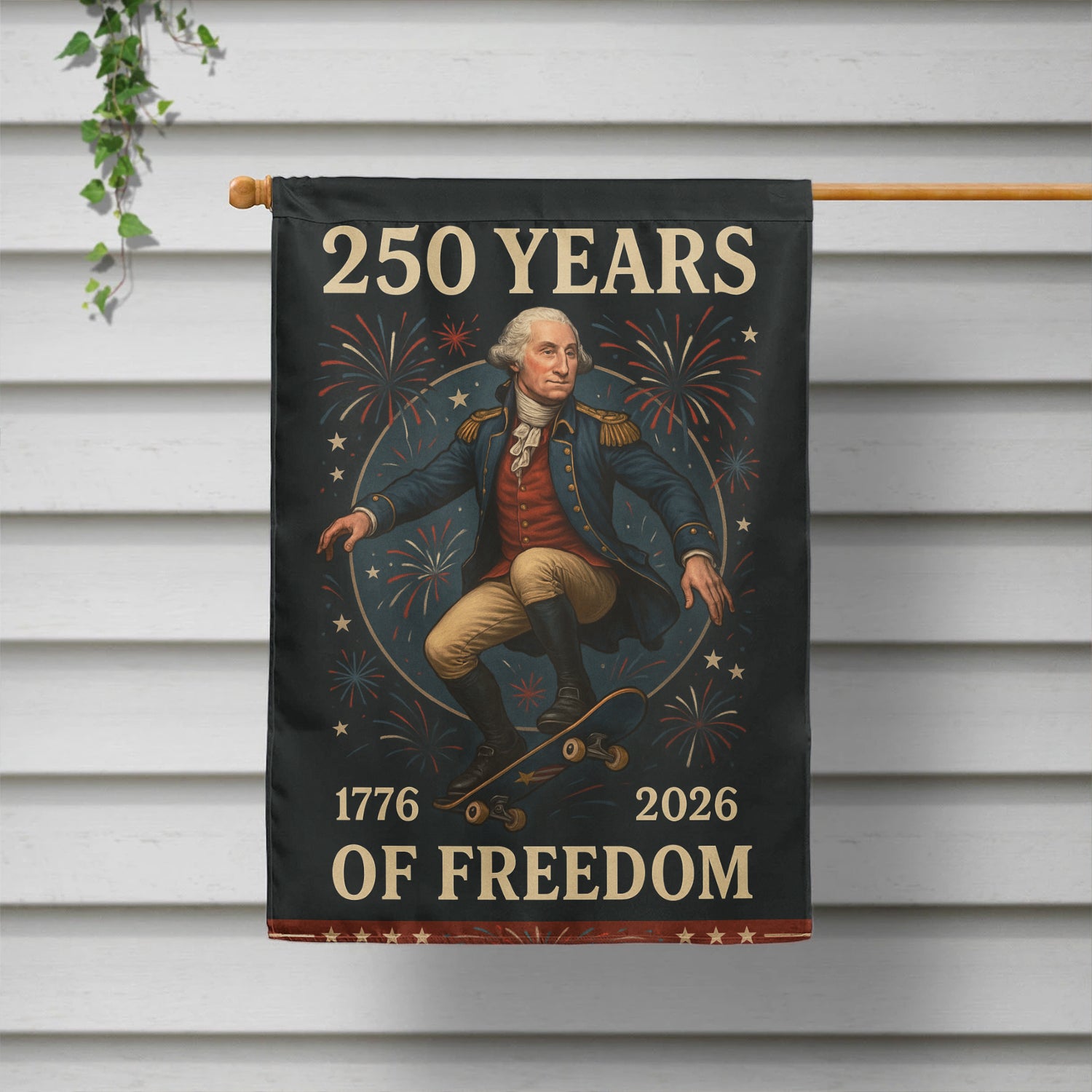250 Years Of Freedom House Flag 28''x40'' Twin-Side Printing