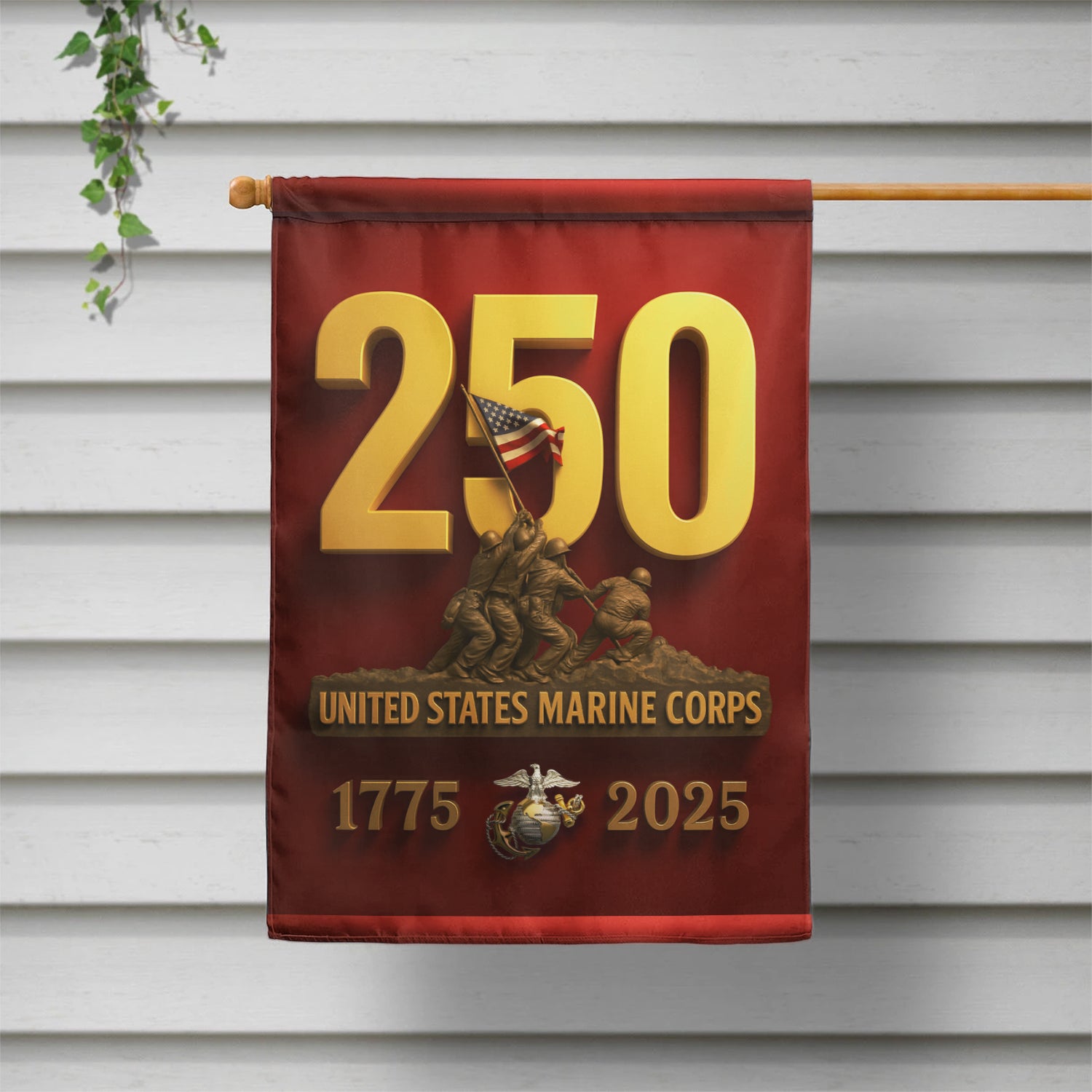 MARlNE 1775 - 2025 House Flag 28" x 40" Twin-Side Printing