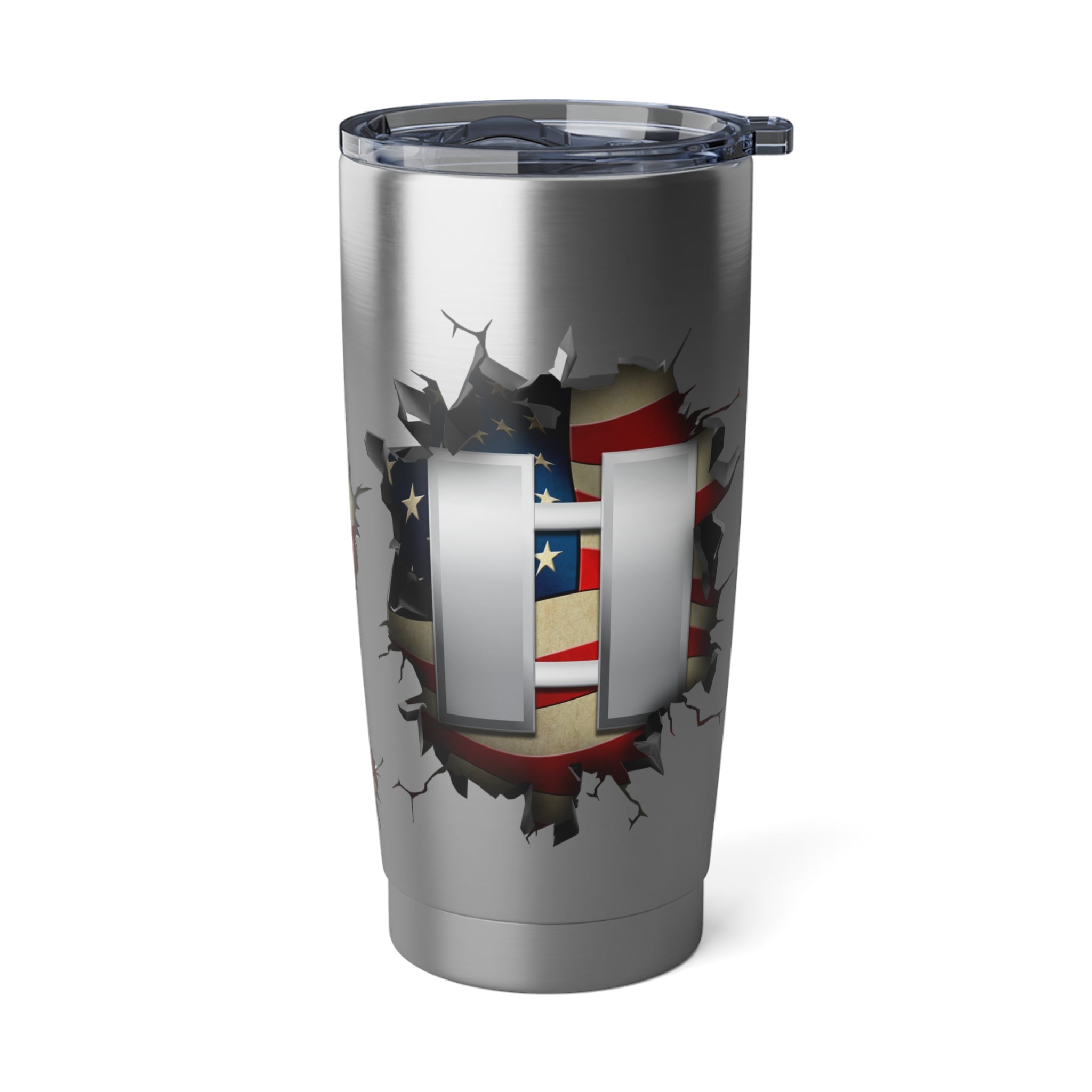 US Air Force O-3 Captain Capt O3 Commissioned Officer Ranks 3D Break Effect Vagabond 20oz Tumbler