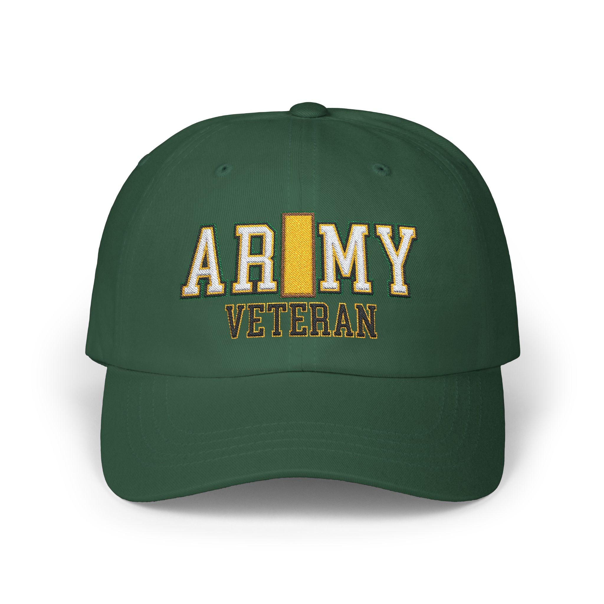 US Army O-1 Second Lieutenant O1 2LT Commissioned Officer Veteran Embroidered Classic Dad Cap