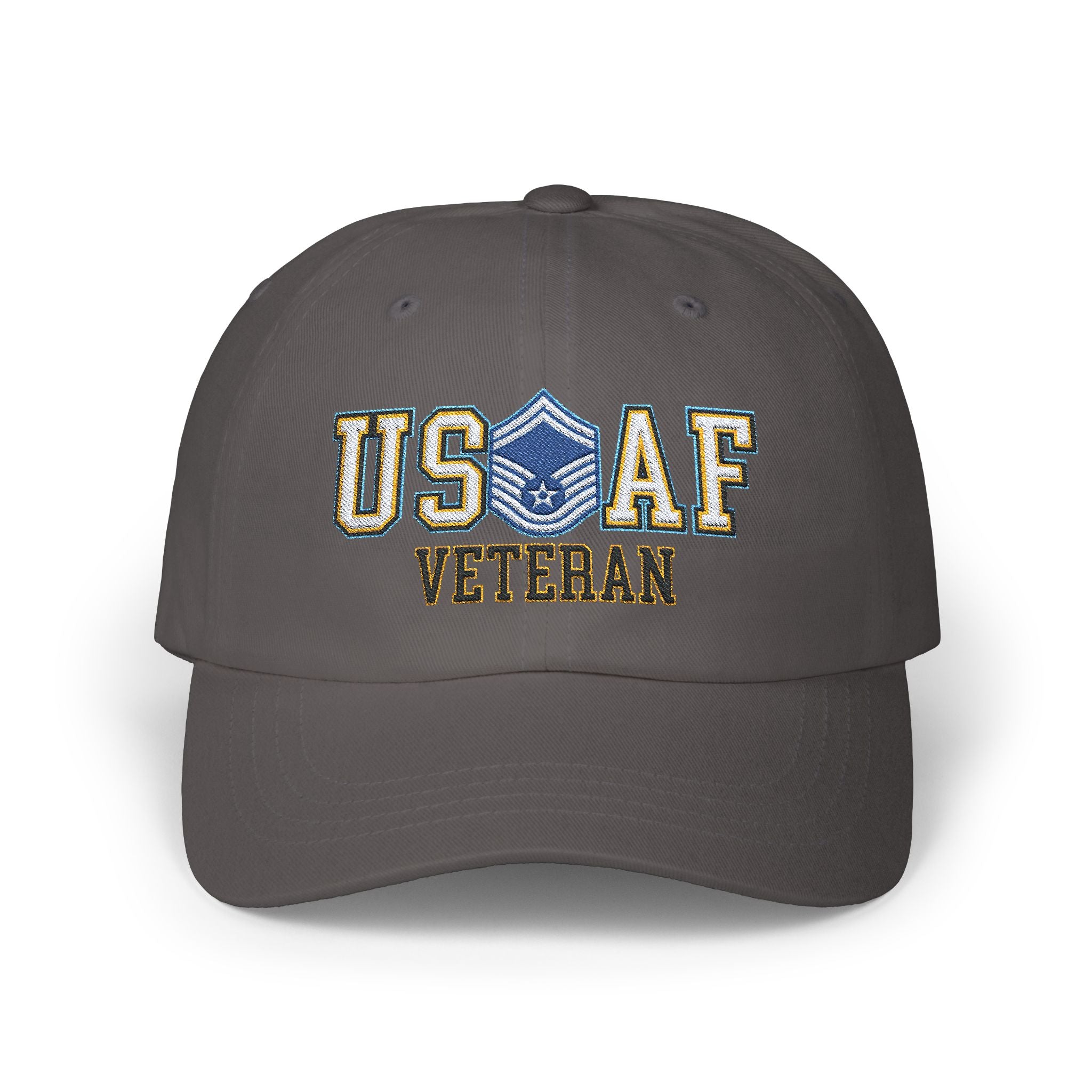 US Air Force E-8 Senior Master Sergeant SMSgt Veteran Embroidered Classic Dad Cap