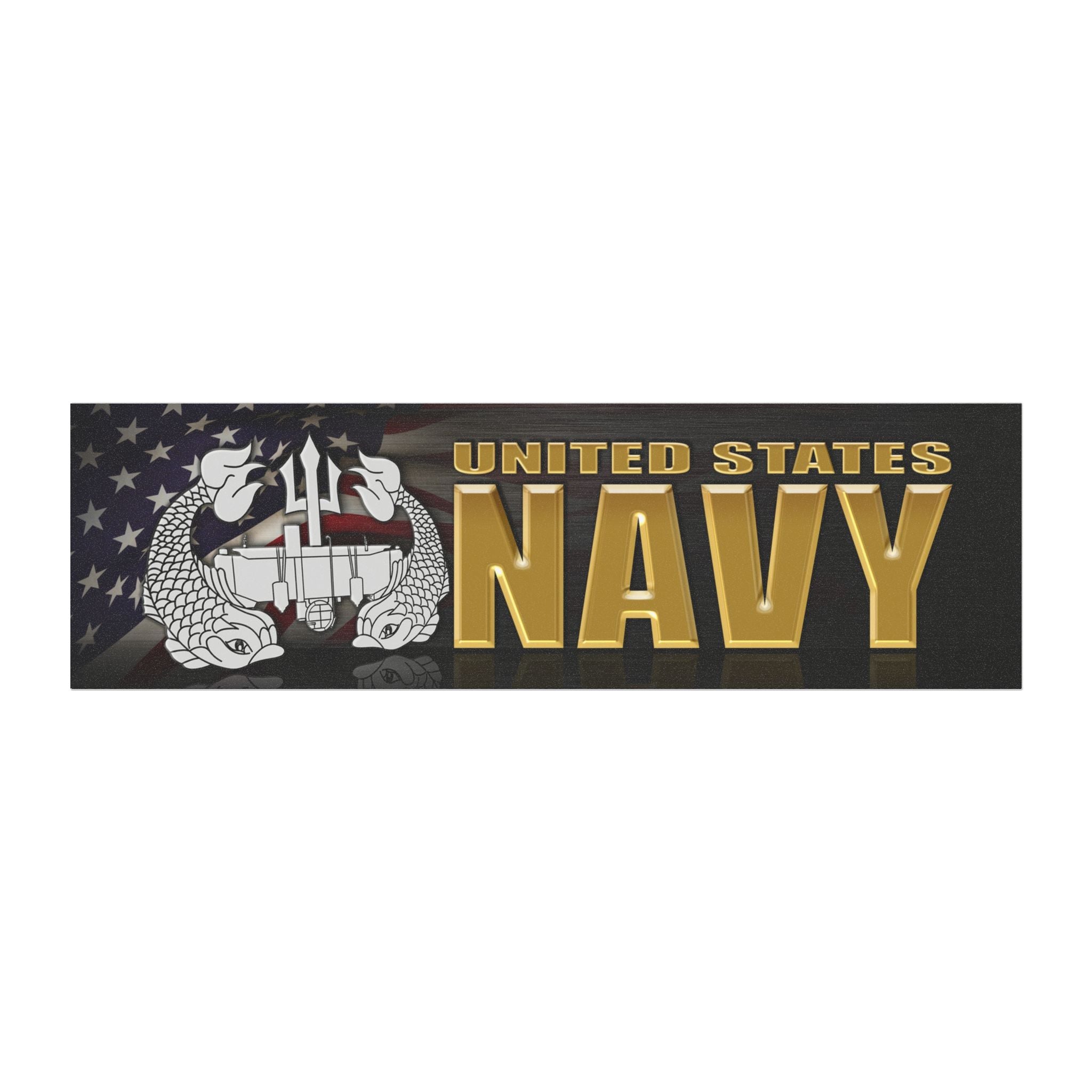 US Navy Deep Submergence Enlisted Badge Car Magnets