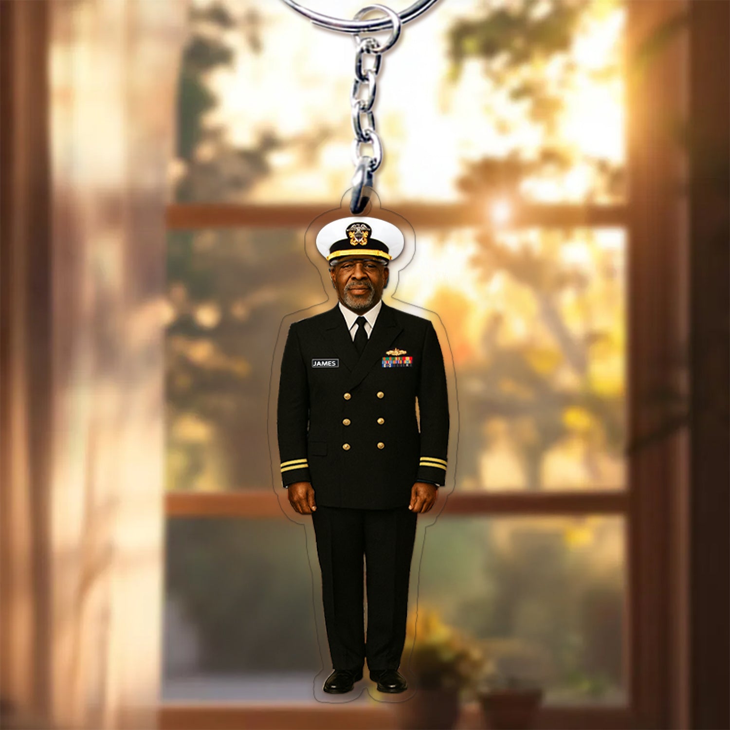 Personalized US Navy Custom Figure Acrylic Keychain