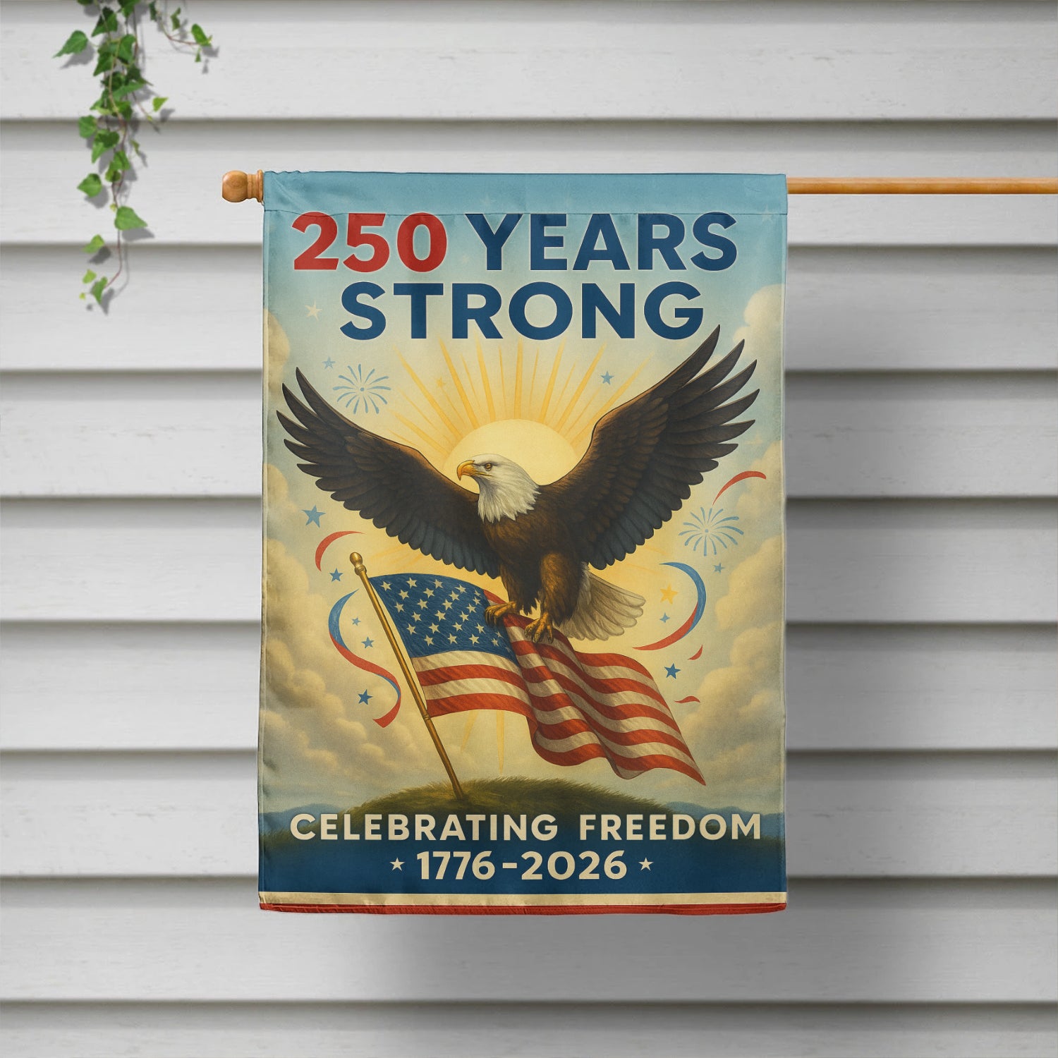 250 Years Strong House Flag 28''x40'' Twin-Side Printing