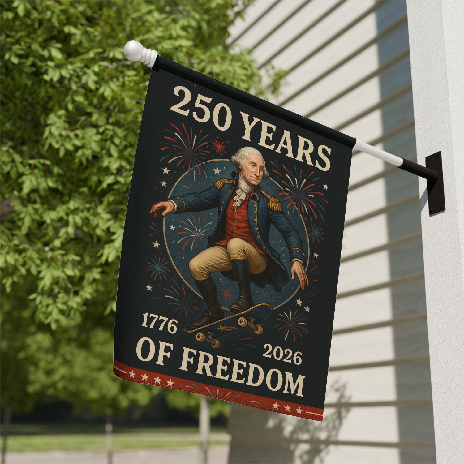 250 Years Of Freedom House Flag 28''x40'' Twin-Side Printing