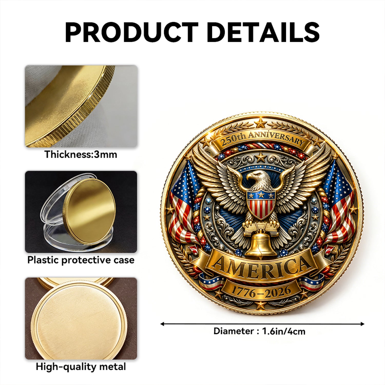 Personalized Air Force Challenge Coin Custom Rank Gift