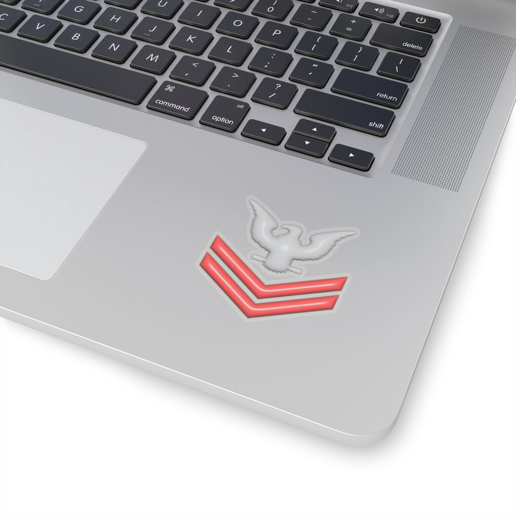 US Navy E-5 Red Stripe 3D Effect Stickers