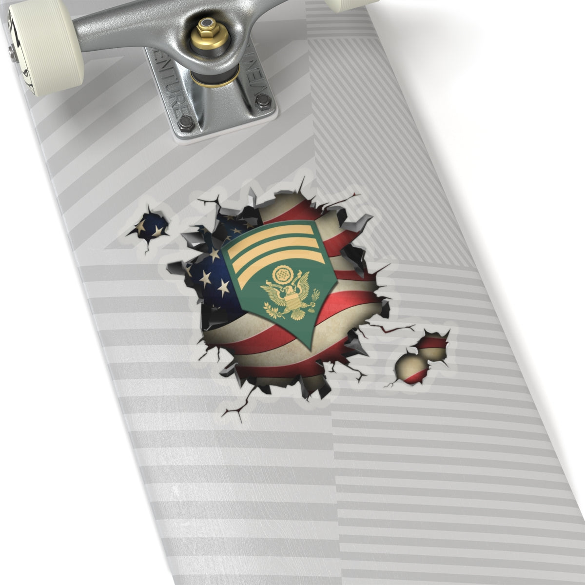 US Army E-7 SPC E7 Specialist 3D Break Effect Stickers