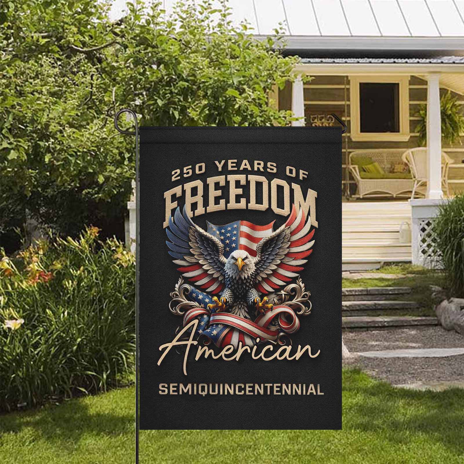 America 250 Patriotic Eagle Garden Flag 250 Years of Freedom Decor