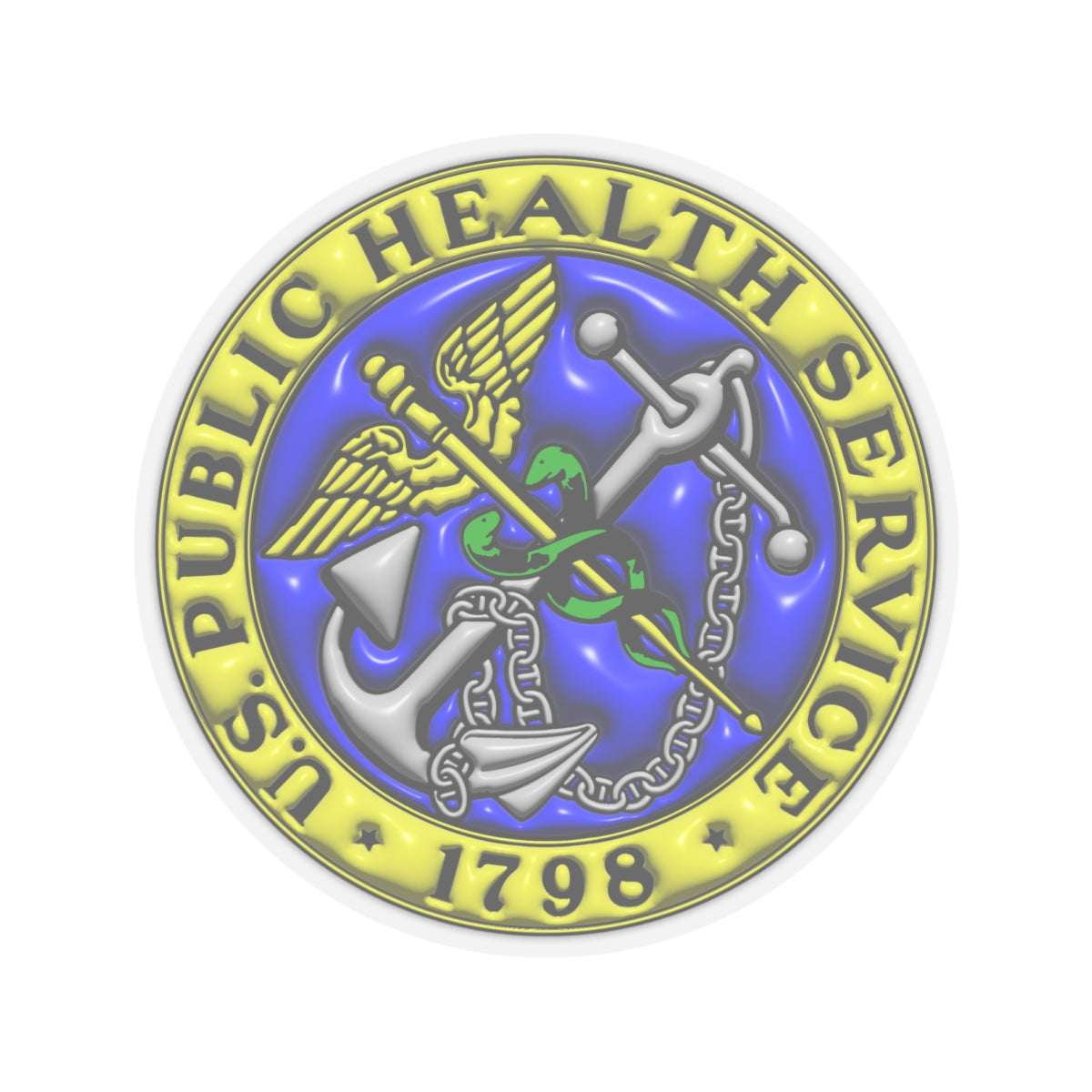 US Army Public Health Service 3D Effect Stickers